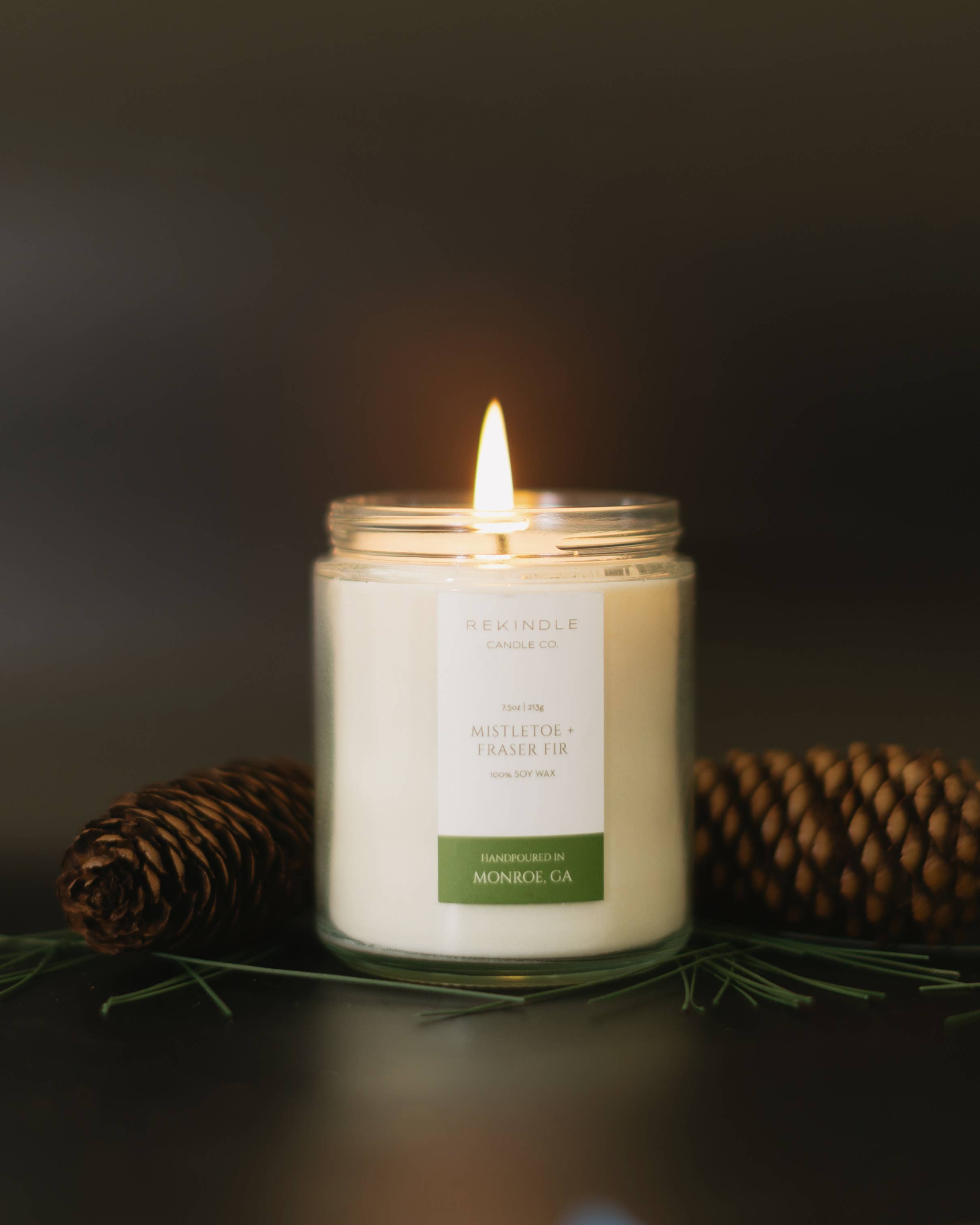 Mistletoe + Fraser Fir Soy Candle
