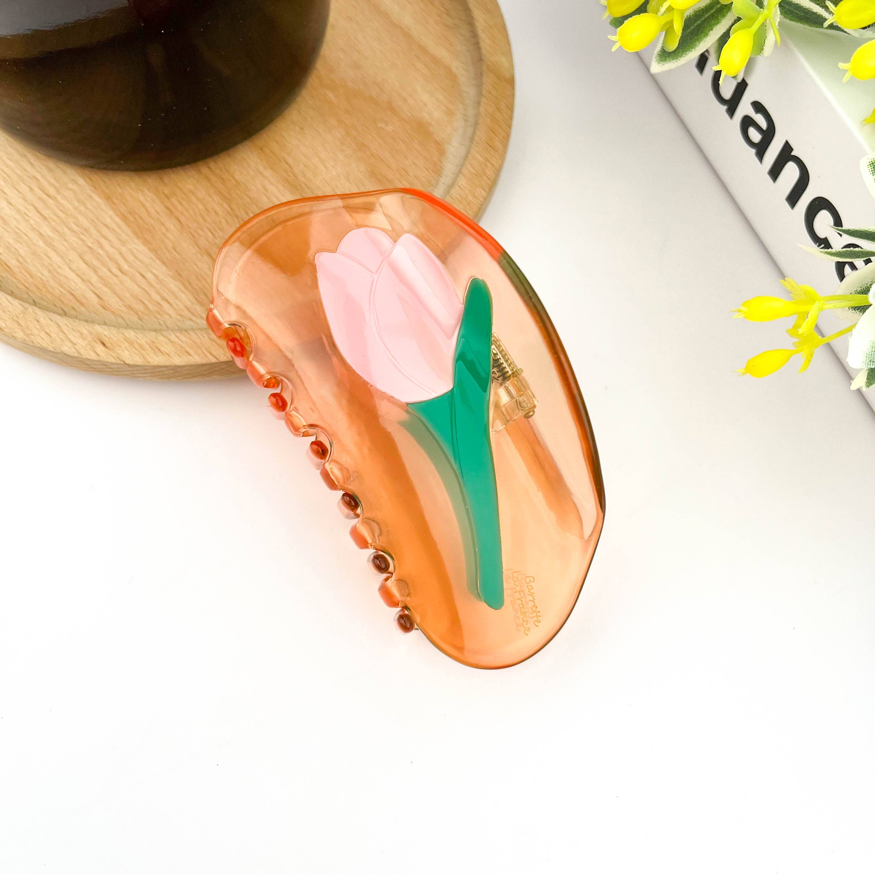 Floral Hair Claw Clip