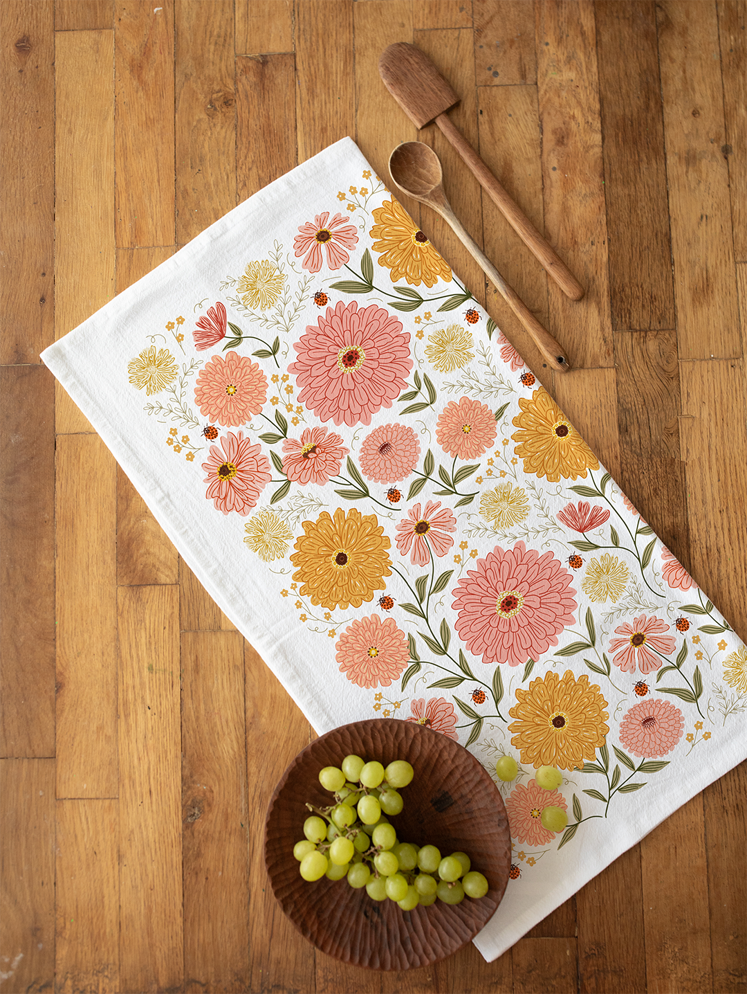 Zinnia Tea Towel