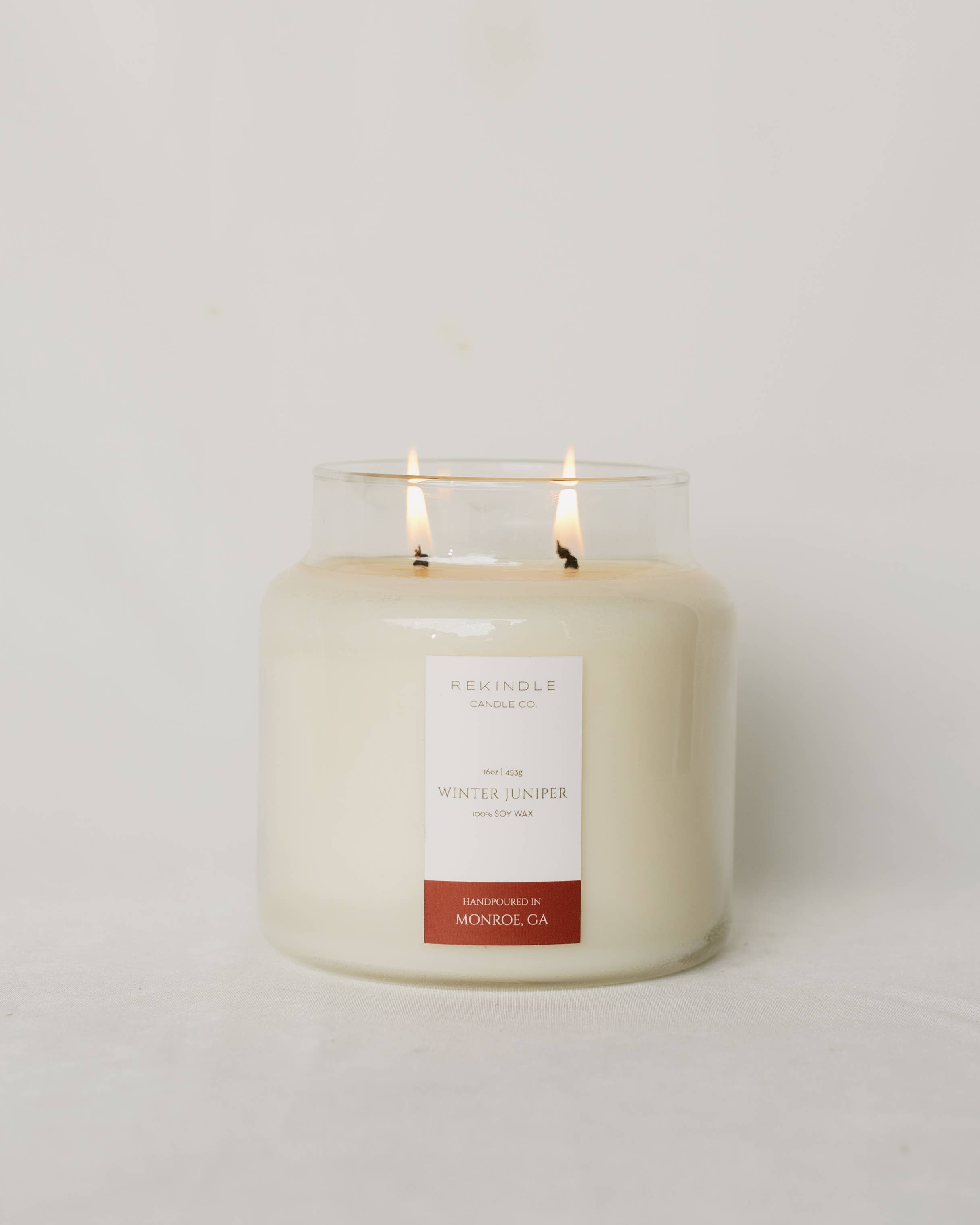 Winter Juniper Cotton Wick Soy Candle