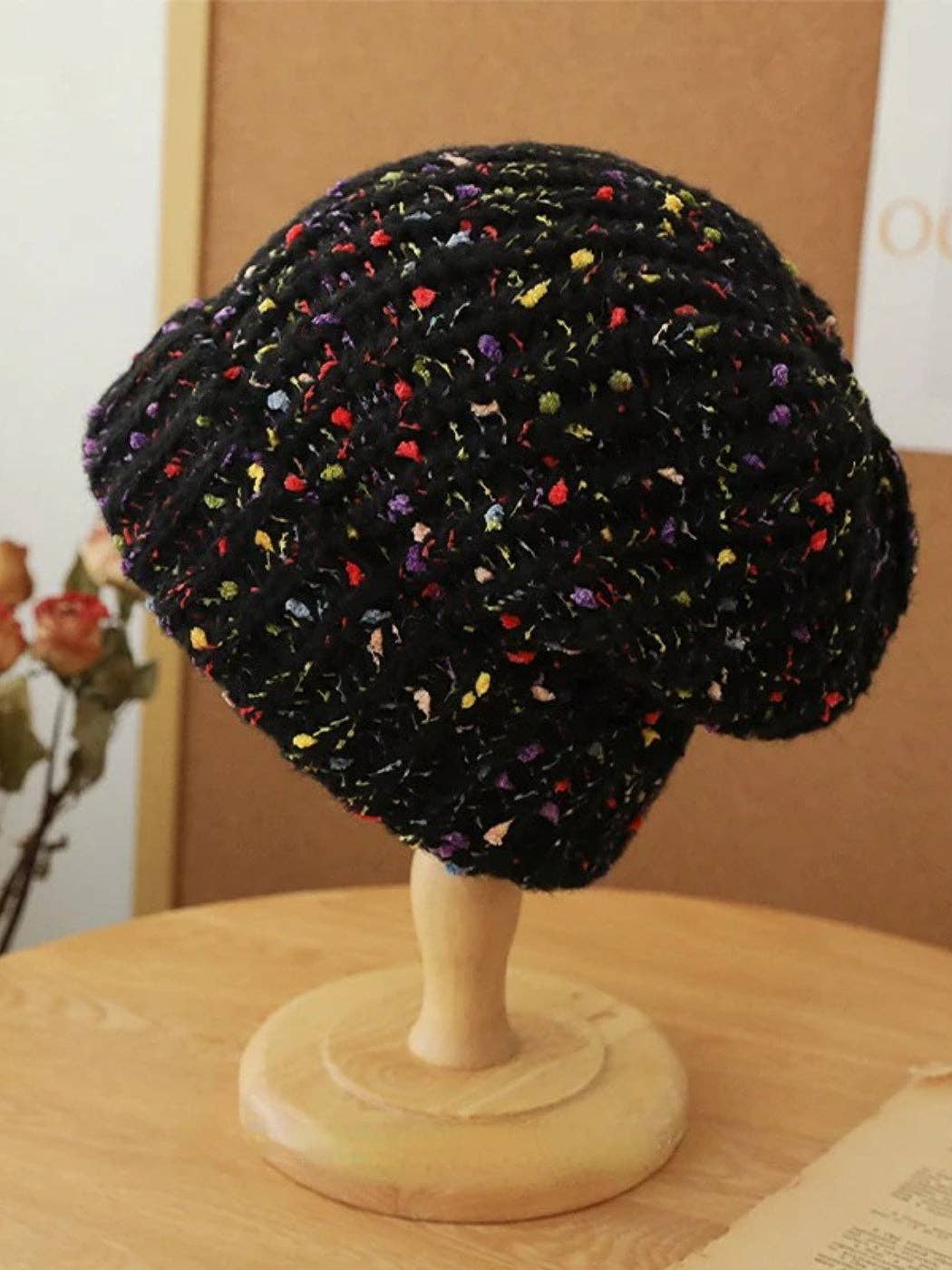 Haila - Knitted Splash Beanie Hat