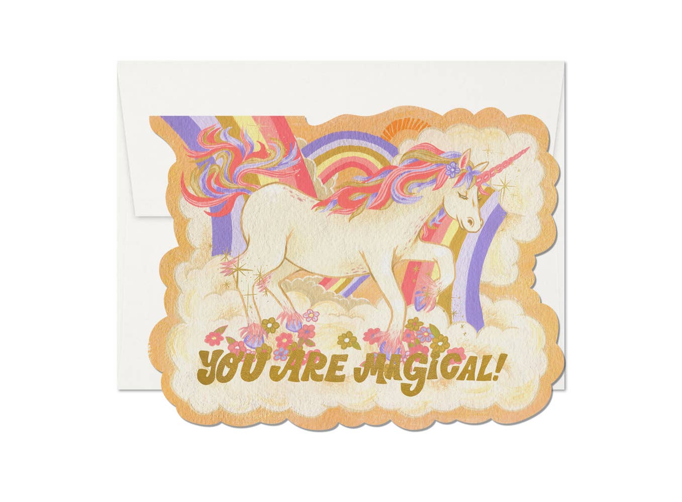 Magical Unicorn love greeting card