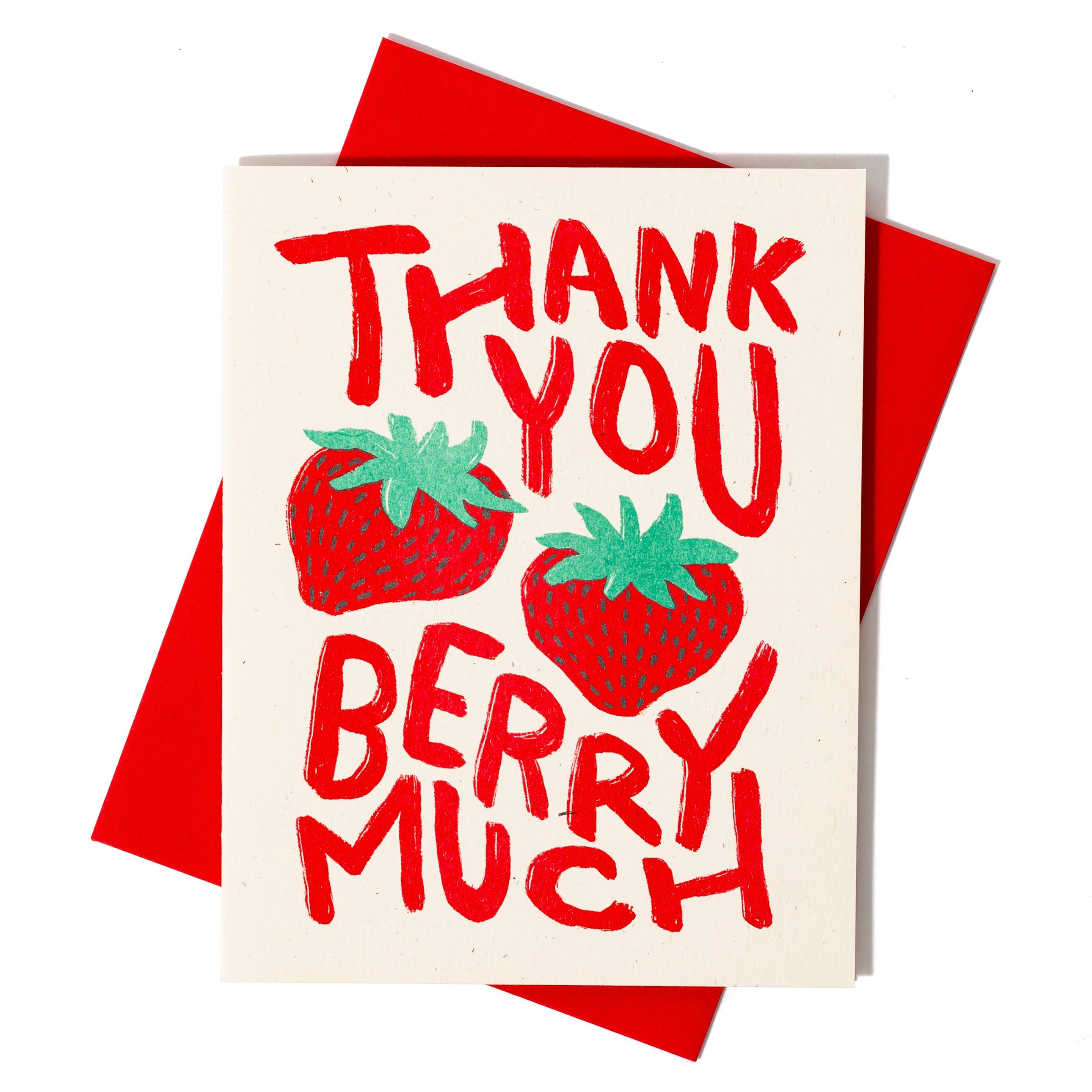 Thank You Berry Much - Risograph Card