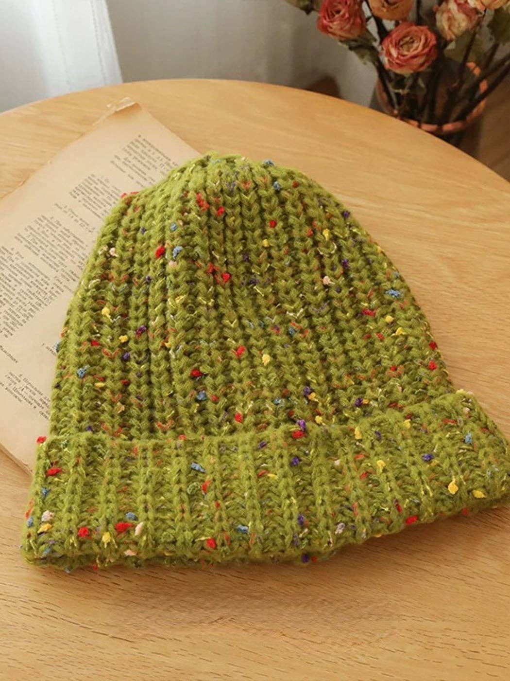 Haila - Knitted Splash Beanie Hat