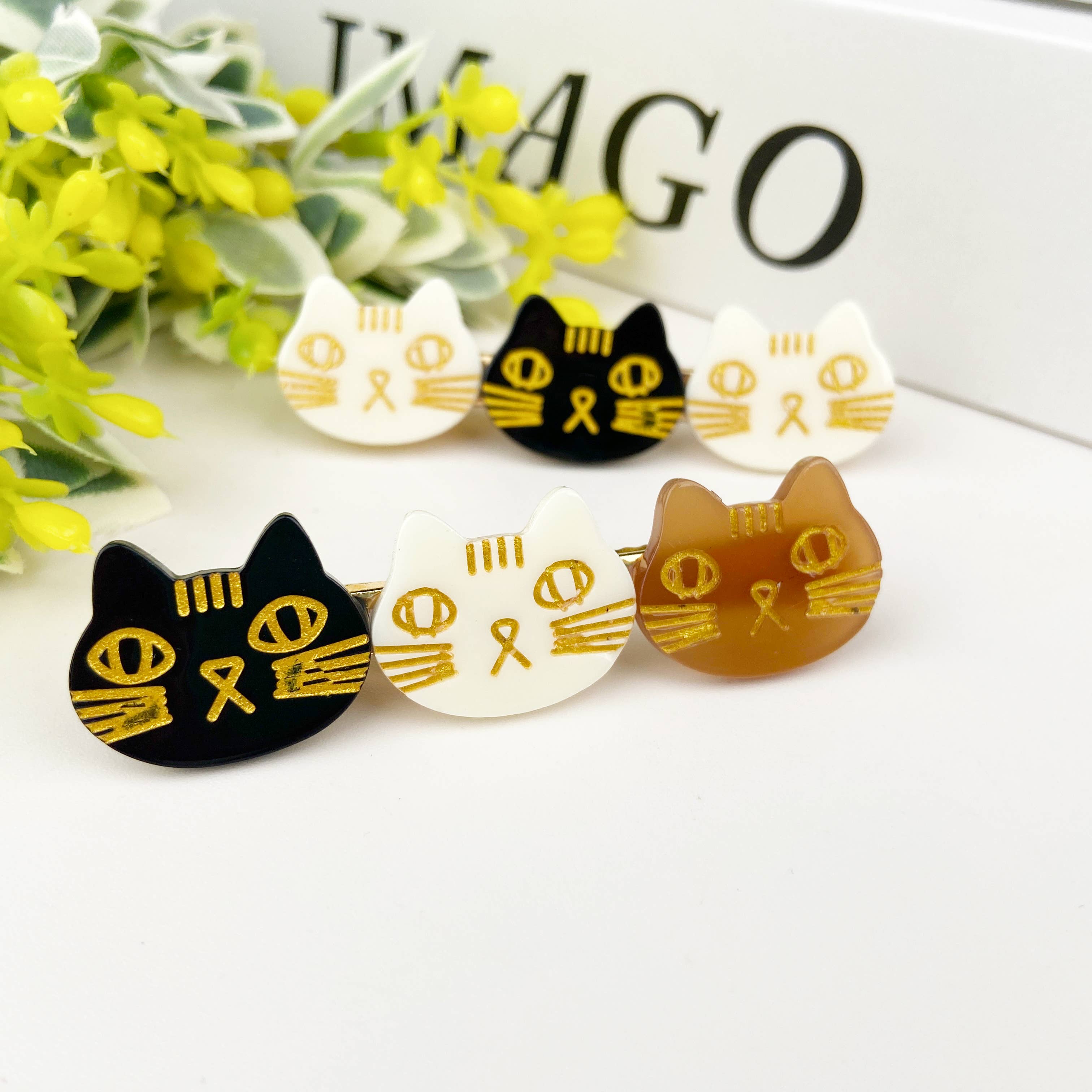 Cute cat duckbill clip