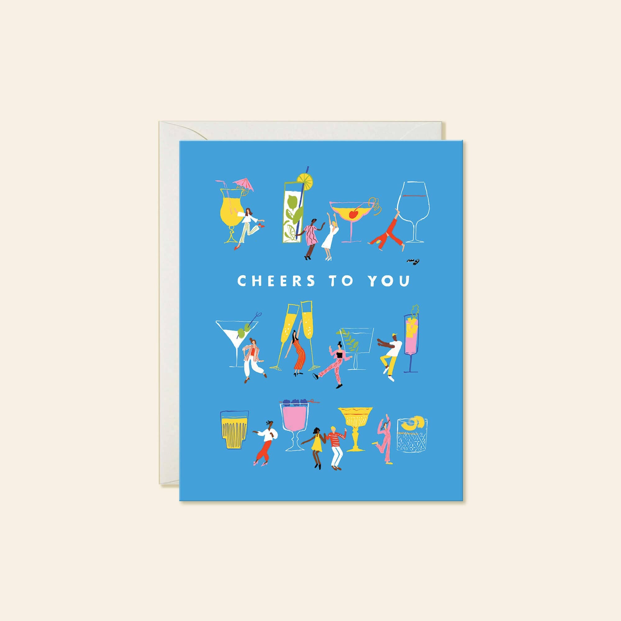 Cocktail Congrats - Whimsical Congratulations Card