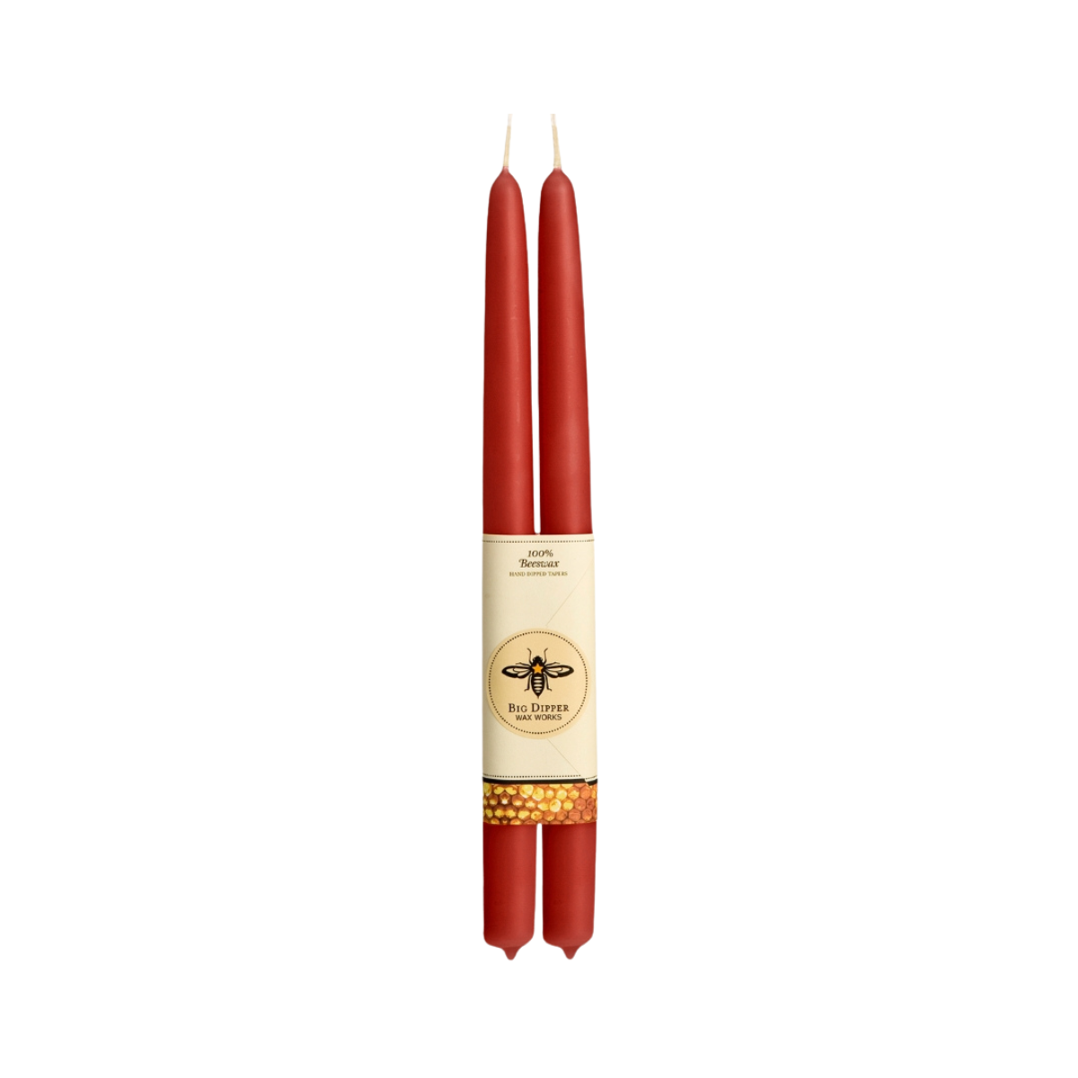 100% Pure Beeswax Taper Candles