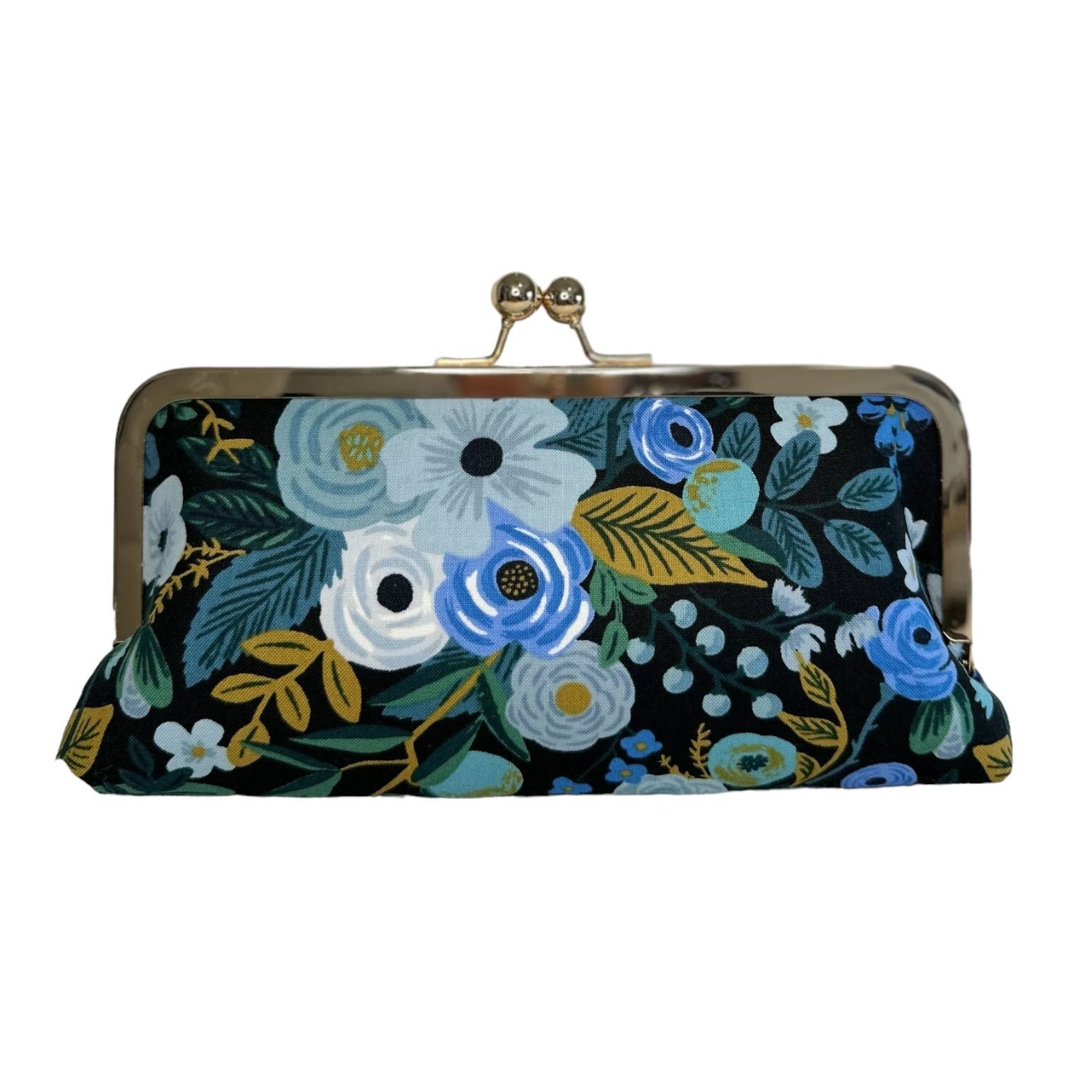 Kiki & Syds Cell Phone Clutch-Garden Party Blue