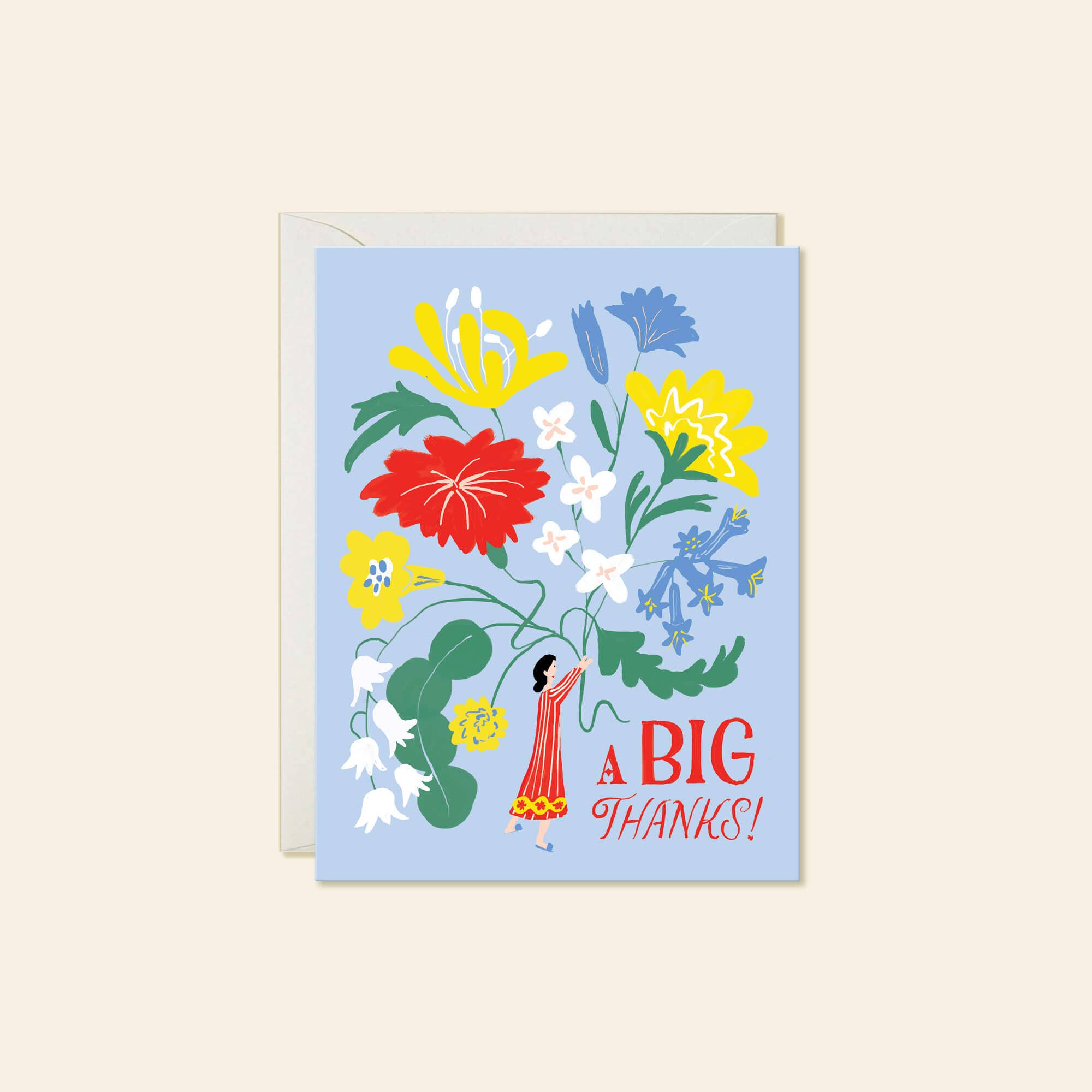 Bouquet Thanks – Floral Thank You Card