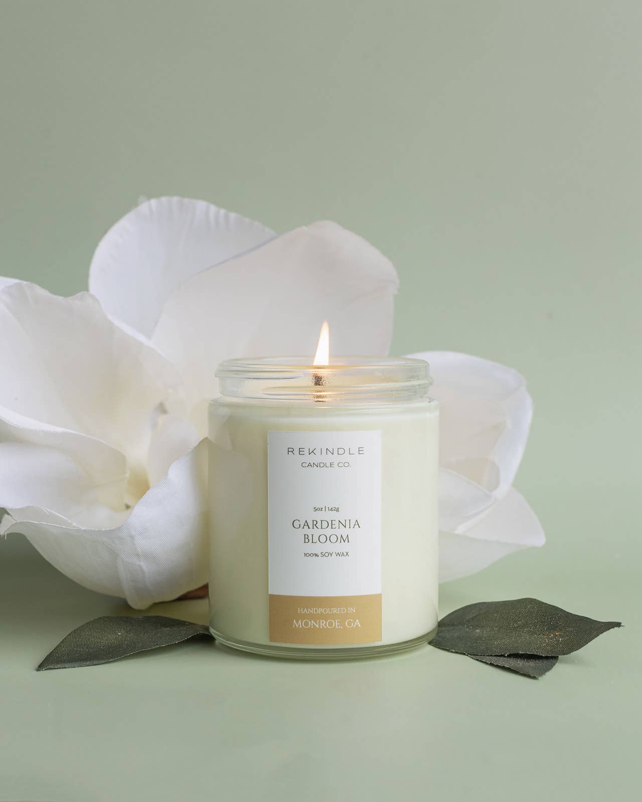Gardenia Bloom Cotton Wick Soy Candle