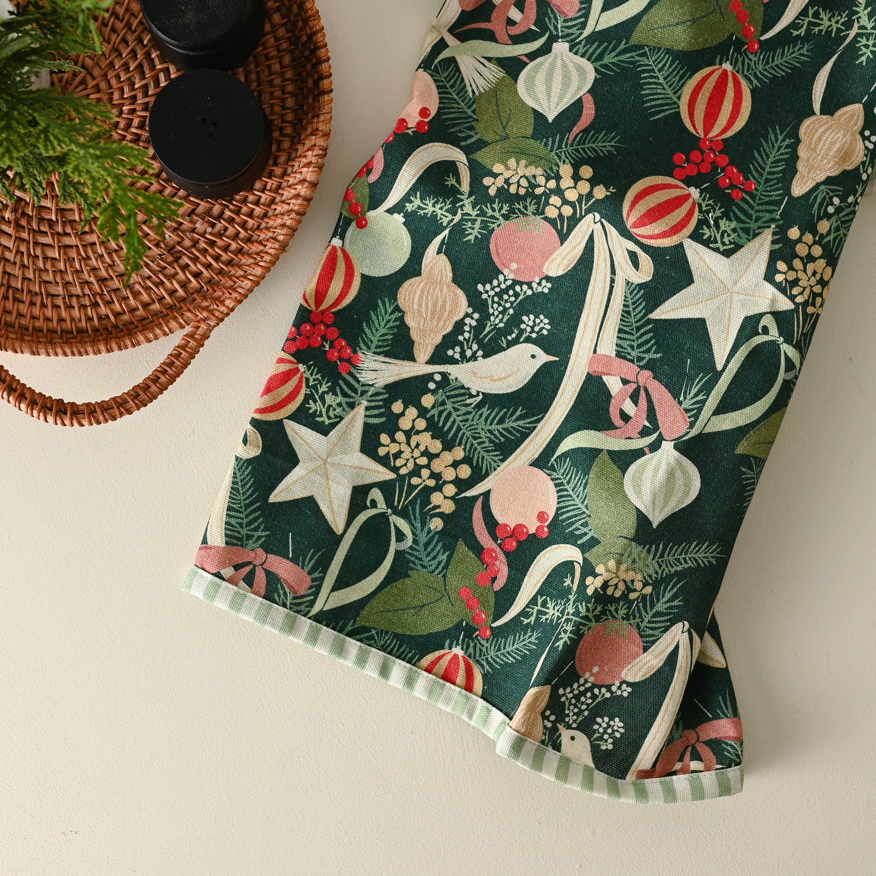 Ornaments and Bows Towel