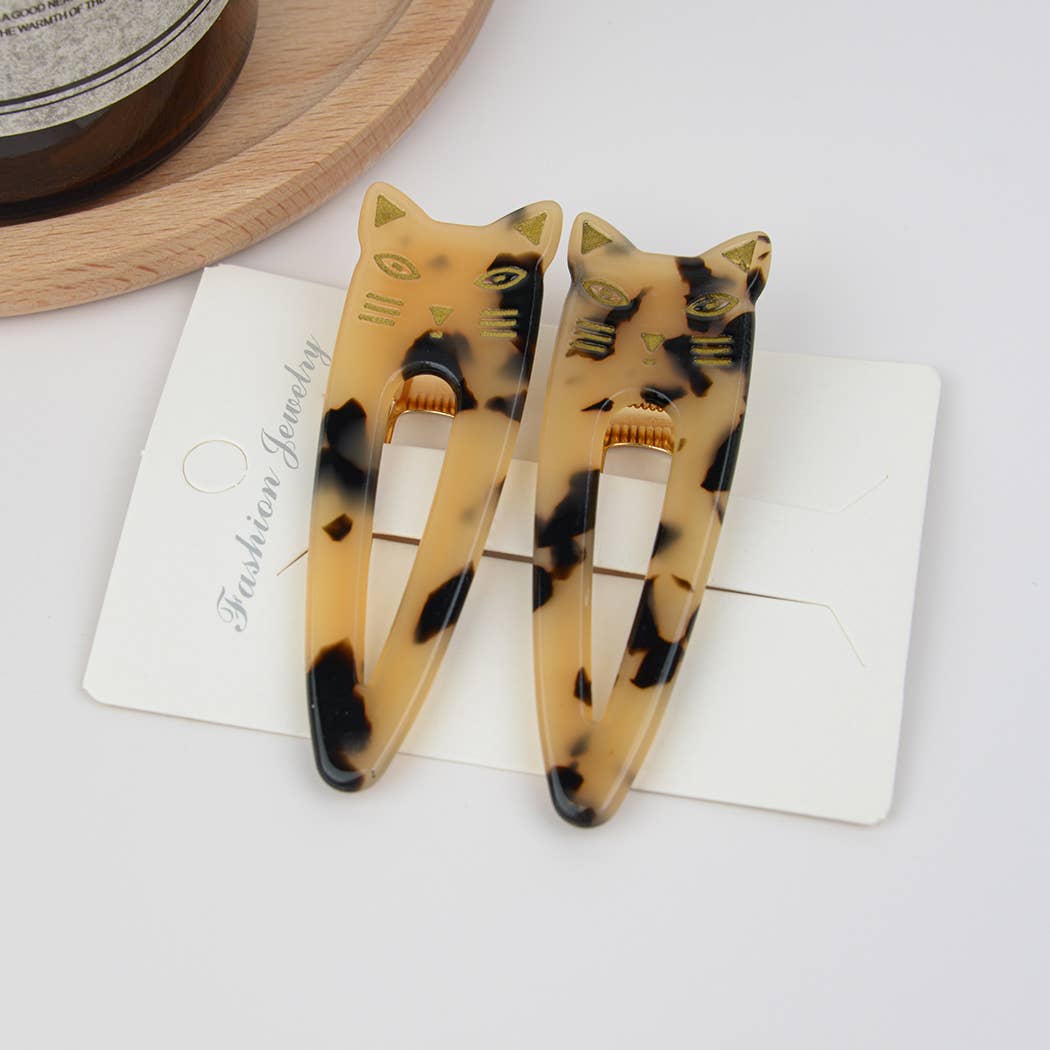 Cat Hair Clips, Set Of 2