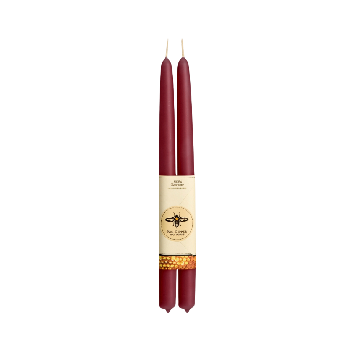 100% Pure Beeswax Taper Candles