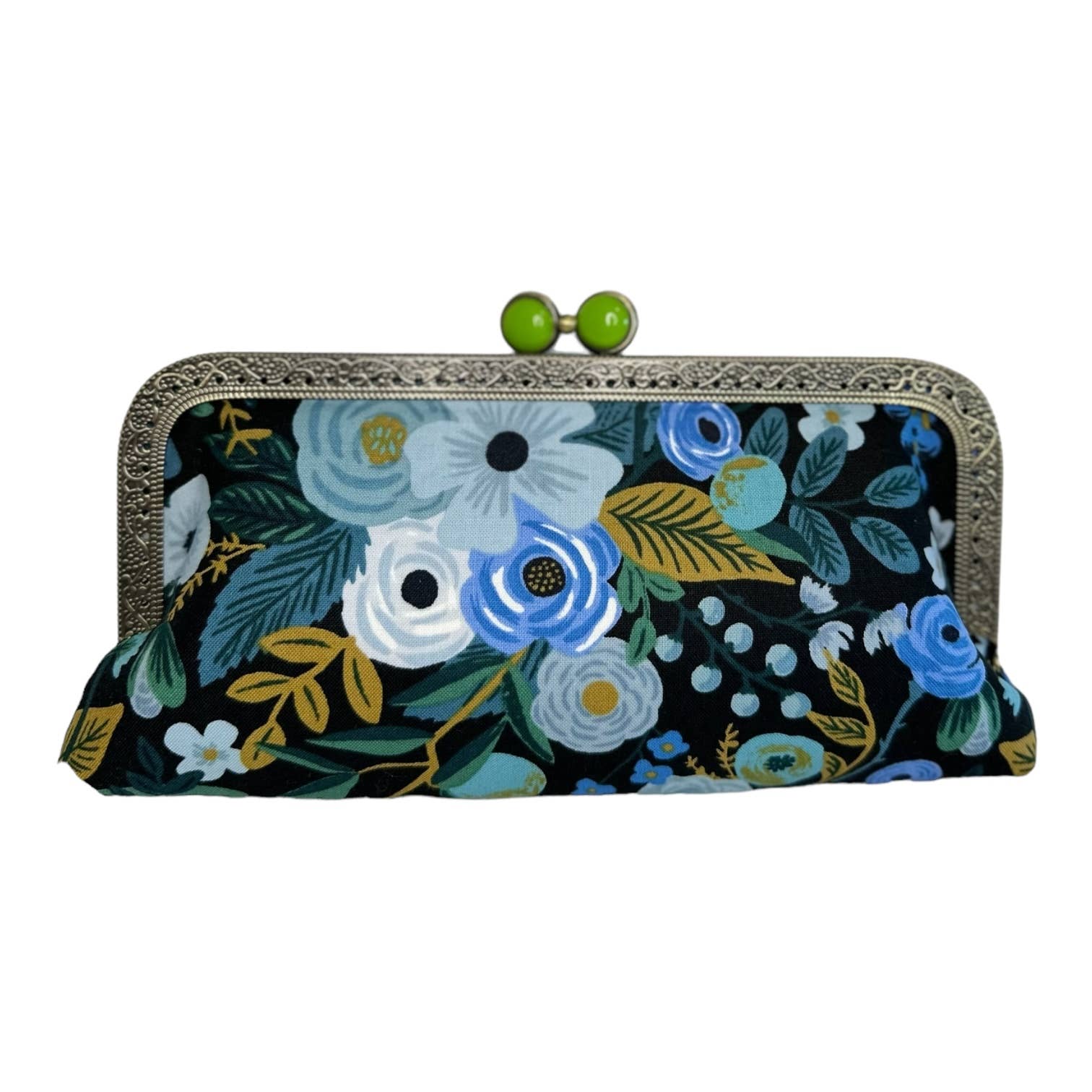 Kiki & Syds Cell Phone Clutch-Garden Party Blue