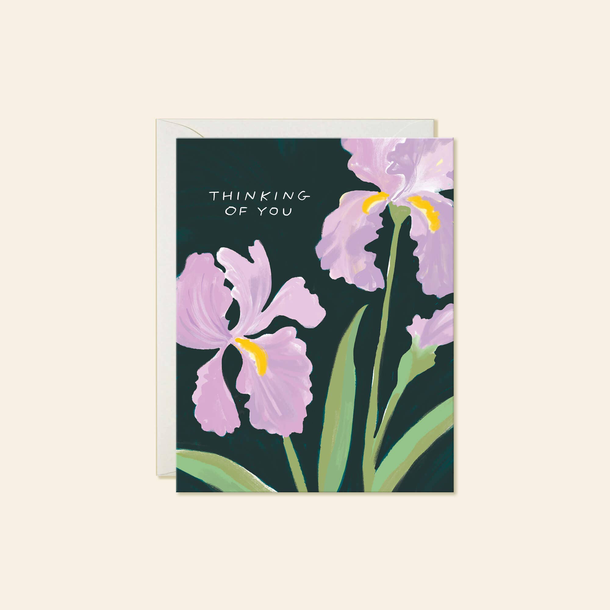 Iris Thoughts – Classic Floral Sympathy Card