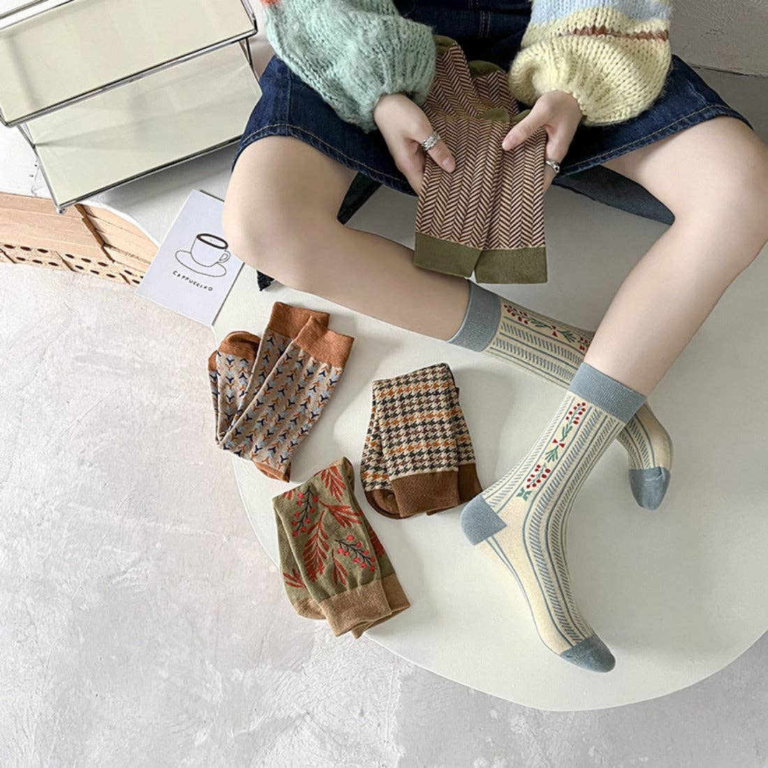 Rufia - Vintage Pattern Women's Socks