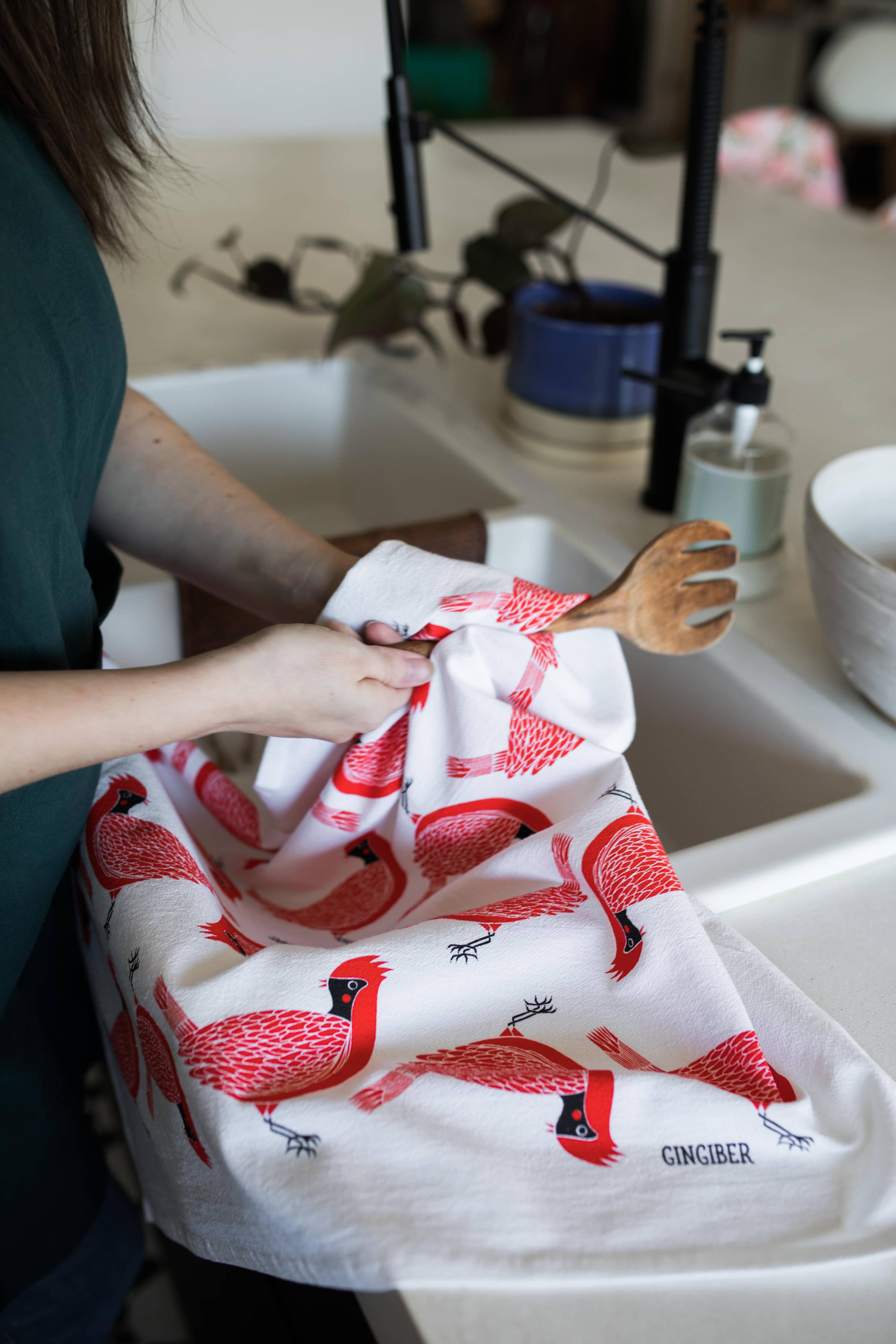 Cardinal Tea Towel