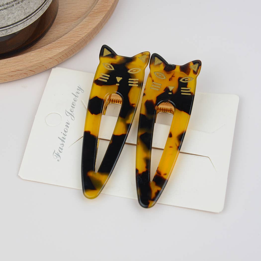 Cat Hair Clips, Set Of 2