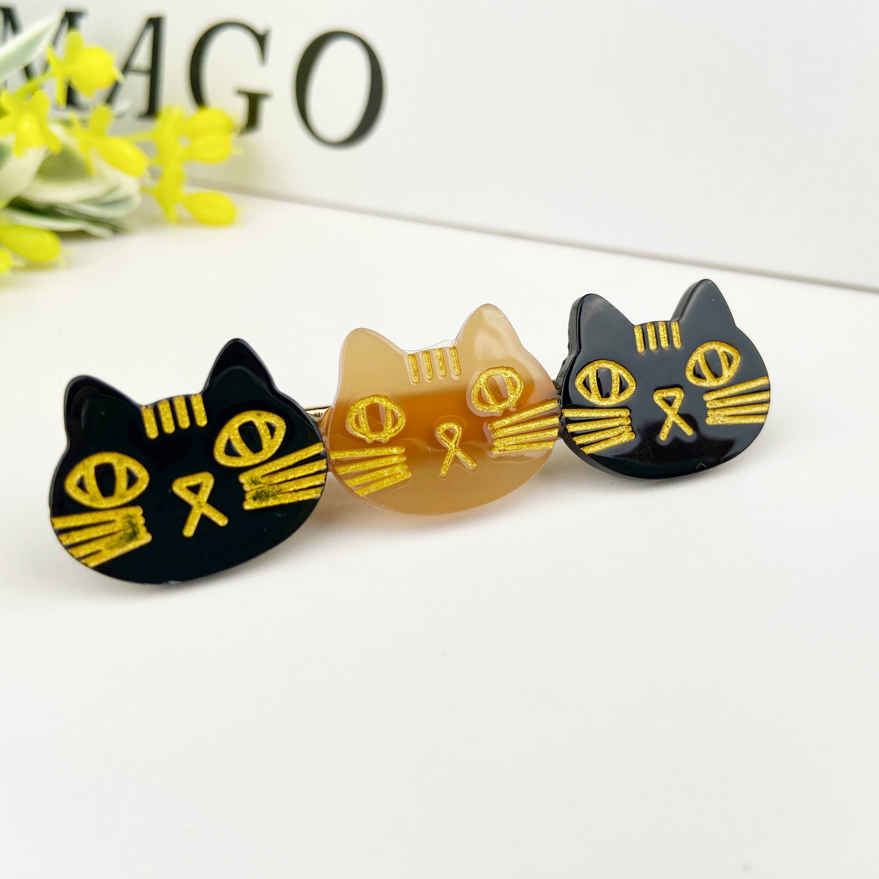 Cute cat duckbill clip