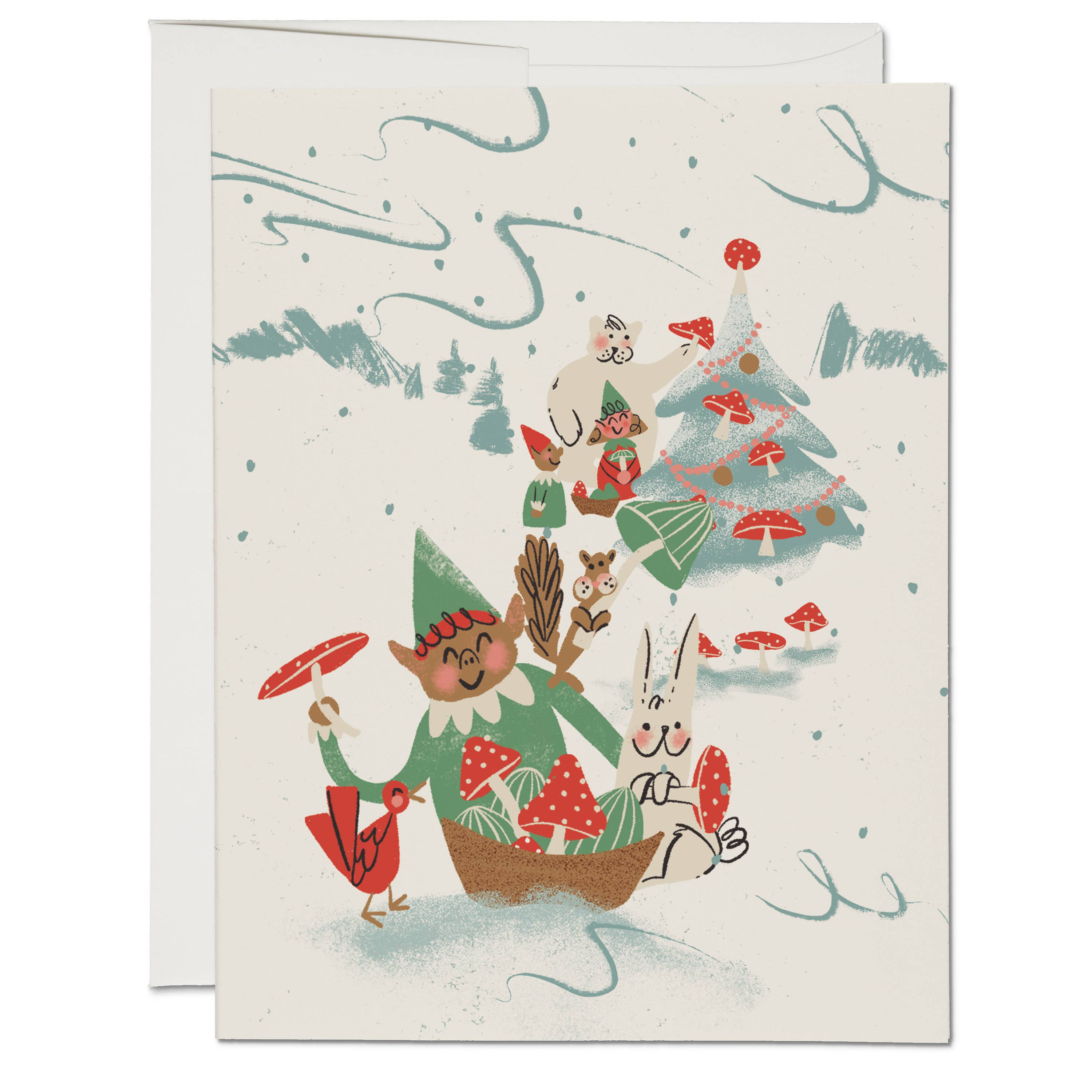 Holiday Critters holiday greeting card