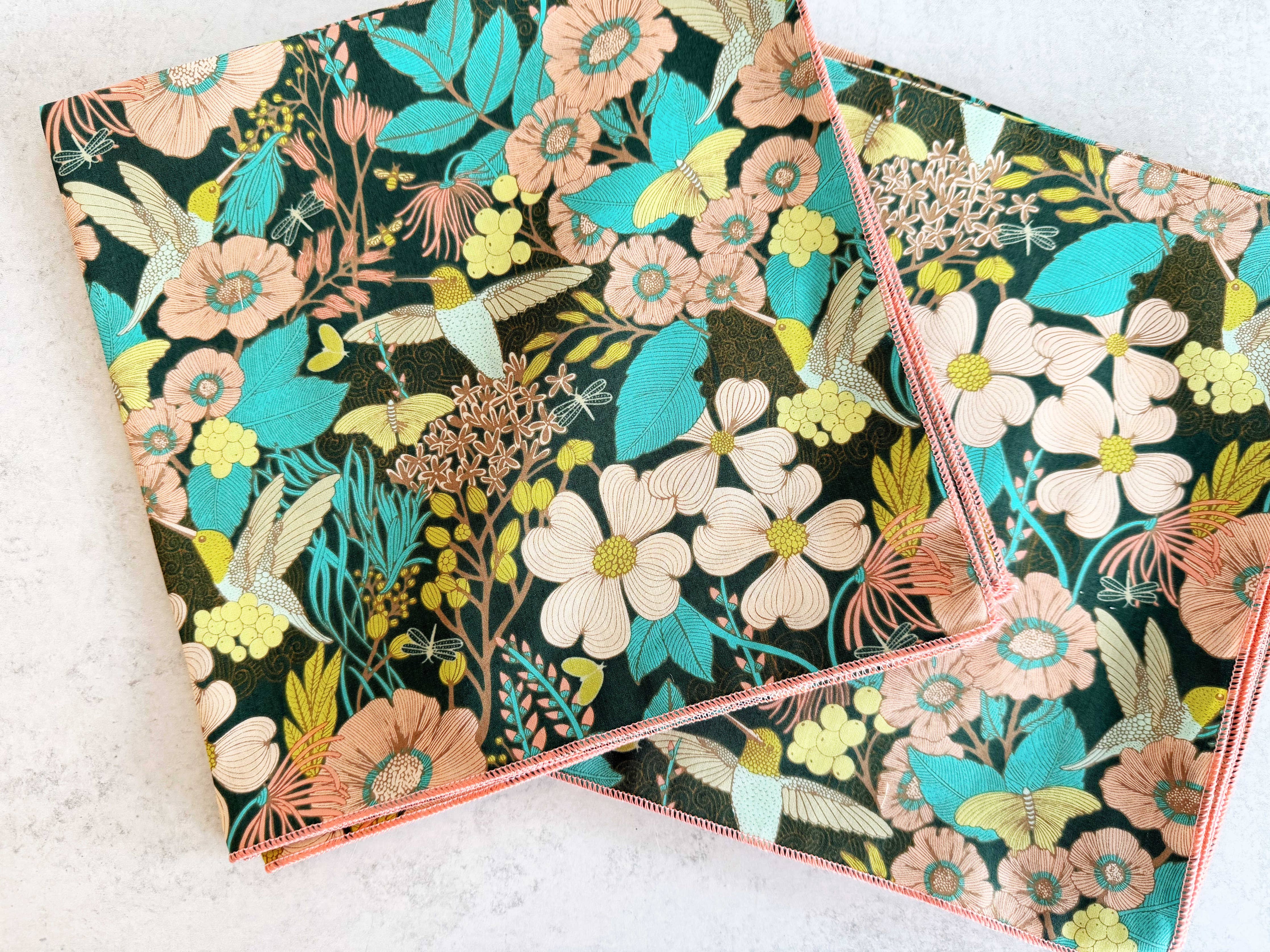 Hummingbirds at Twilight Cloth Napkins, set of four