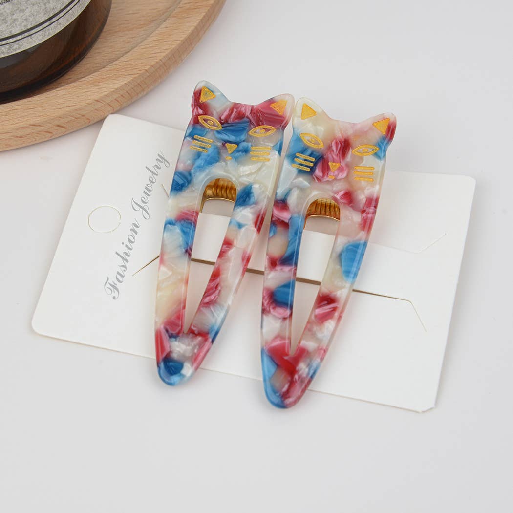Cat Hair Clips, Set Of 2