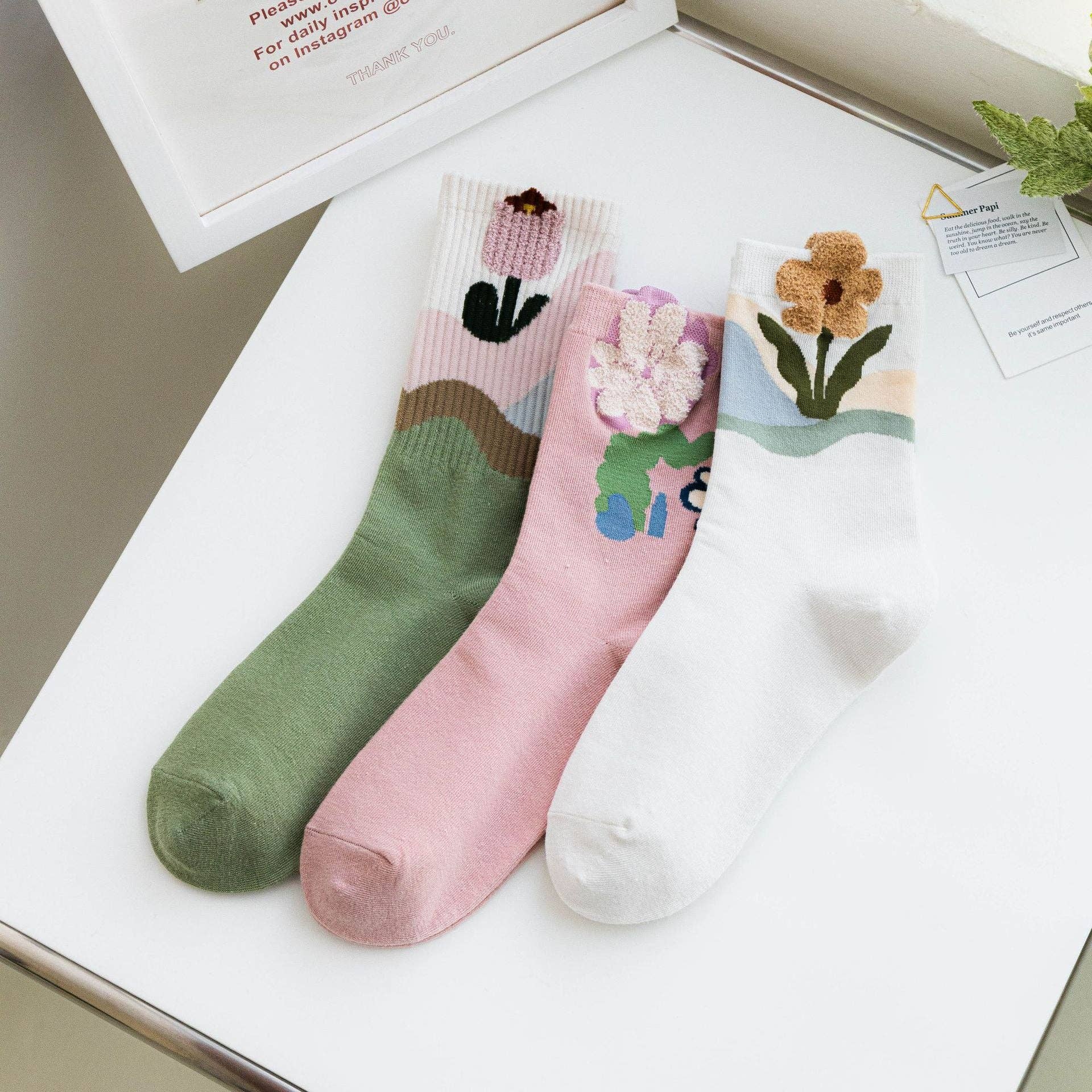 Rufia - Adorable Floral Socks
