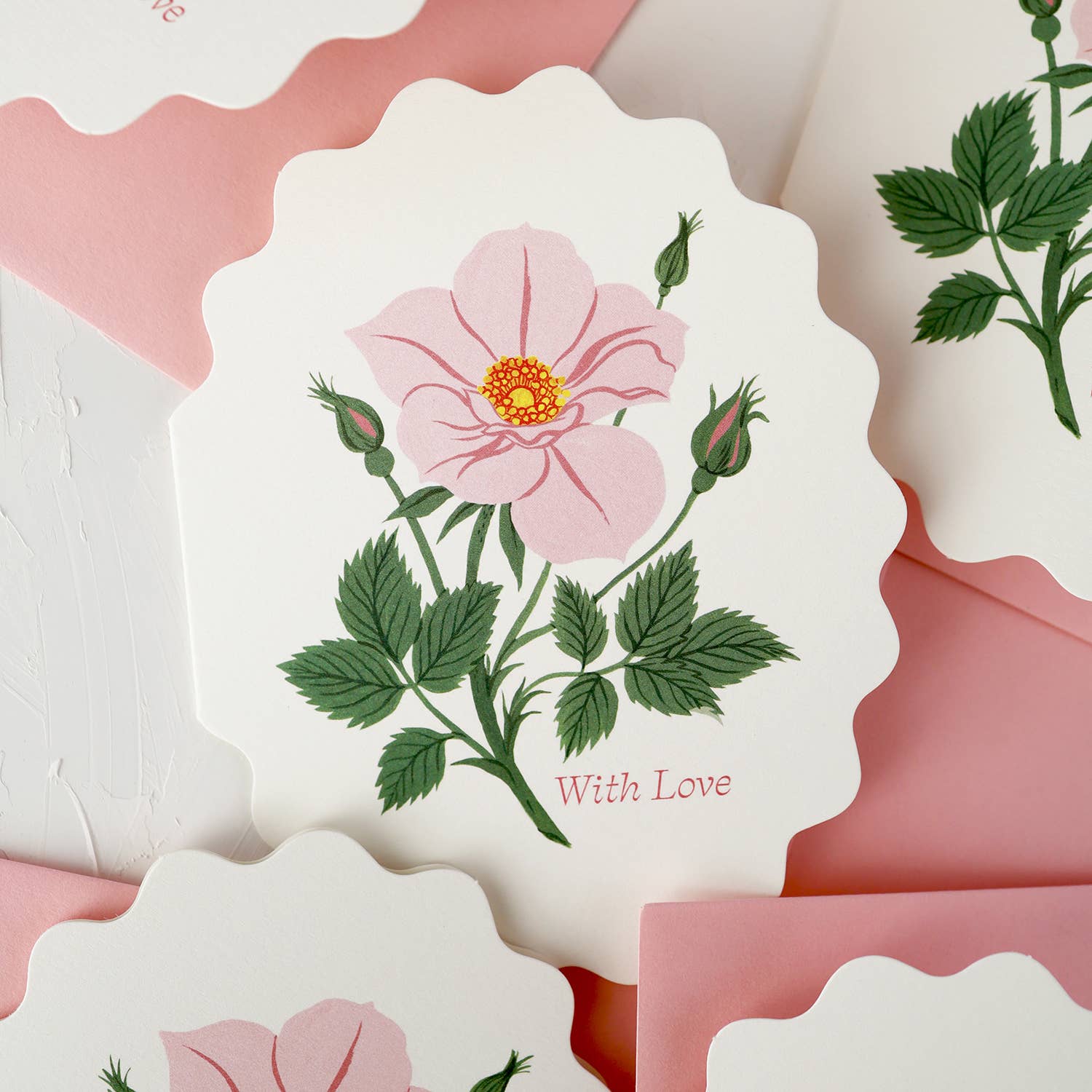 WITH LOVE, WILD ROSE | greeting card