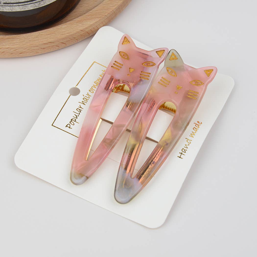 Cat Hair Clips, Set Of 2
