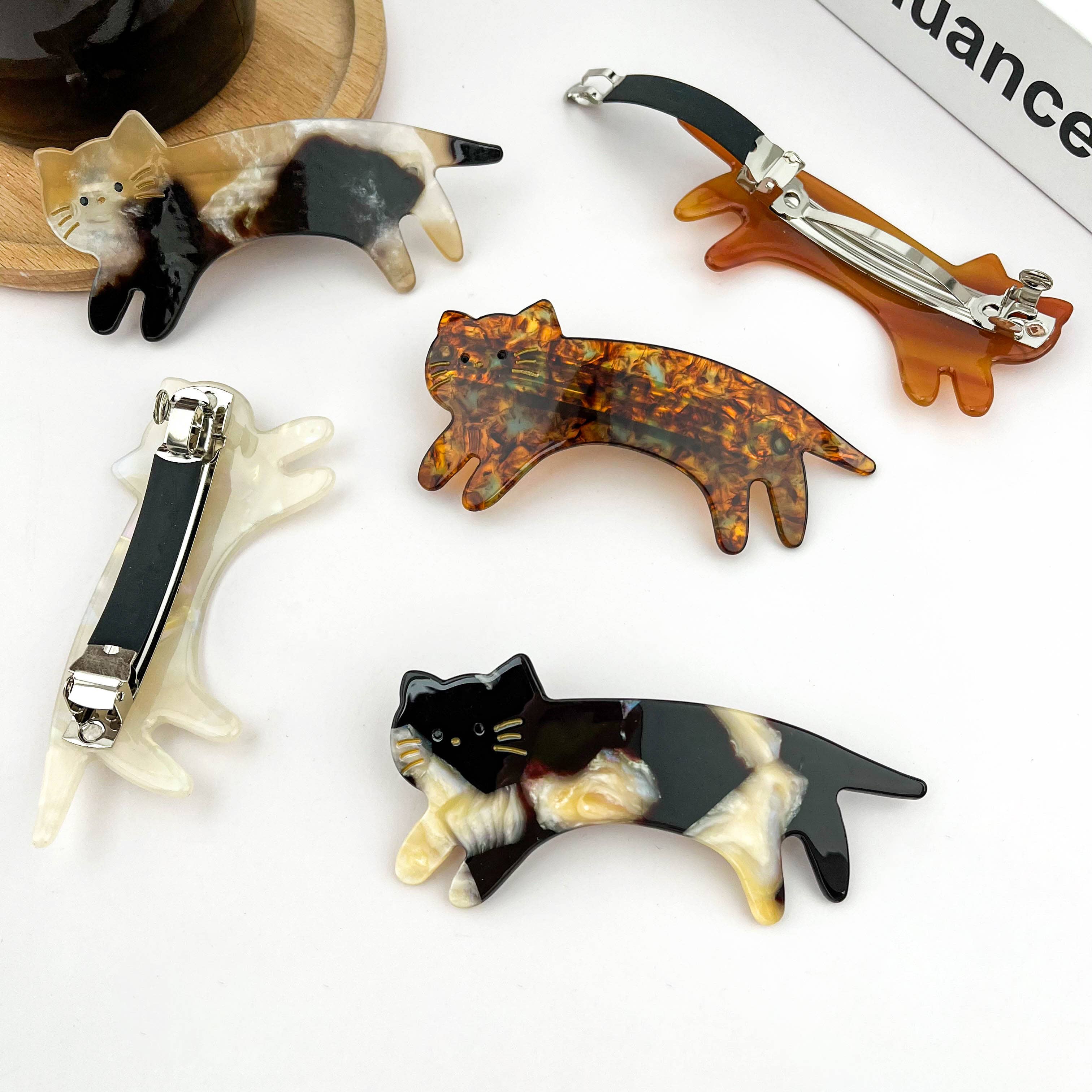 Cat Spring Hair Clip