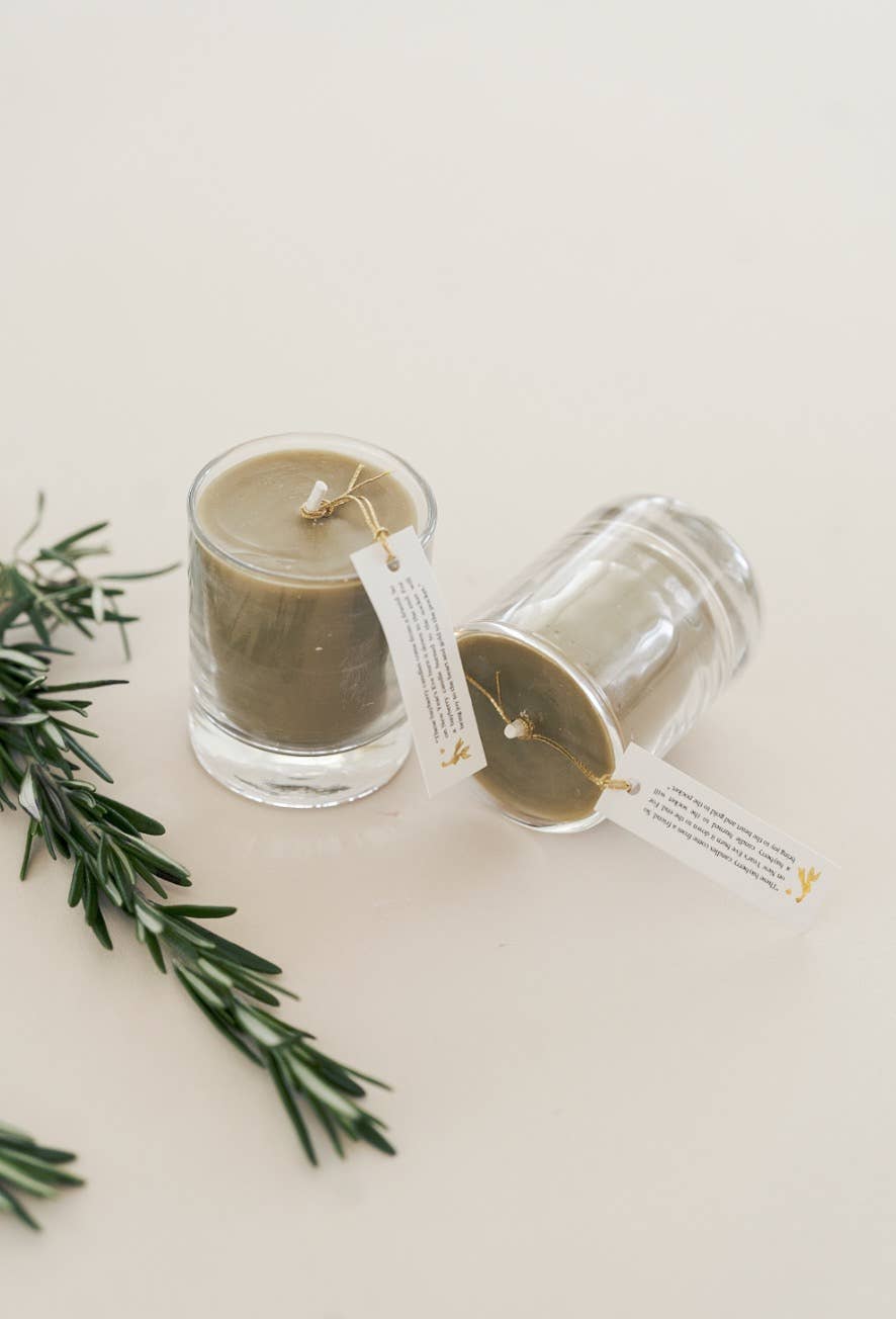 Hand-poured Bayberry Votive Candles
