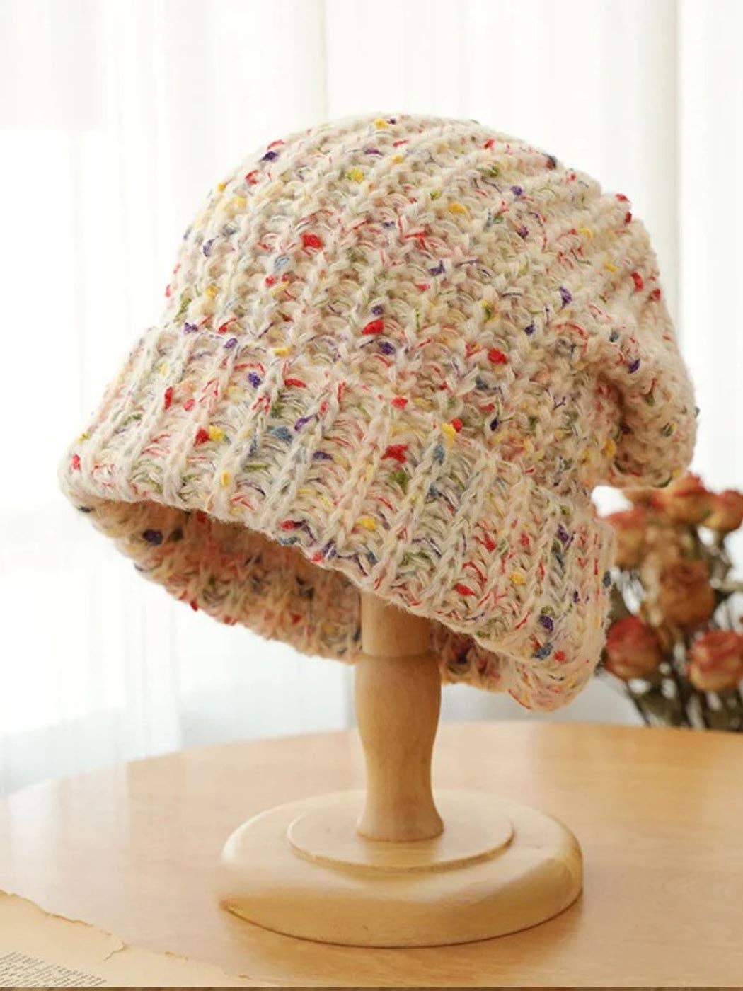 Haila - Knitted Splash Beanie Hat