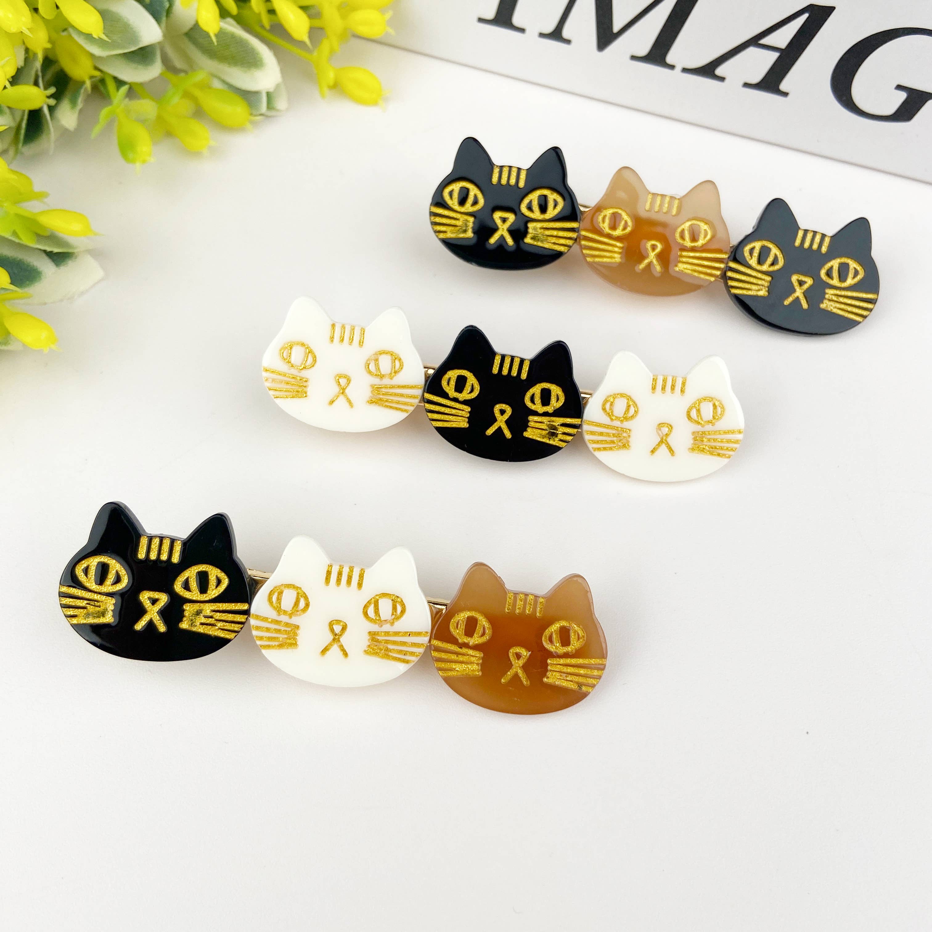 Cute cat duckbill clip