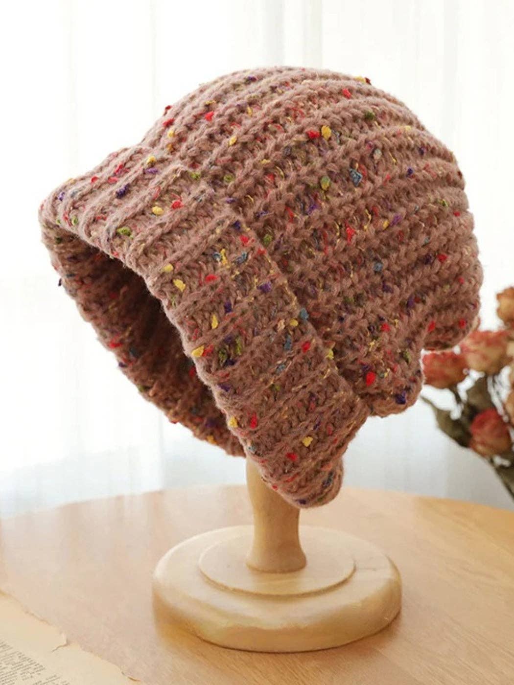 Haila - Knitted Splash Beanie Hat