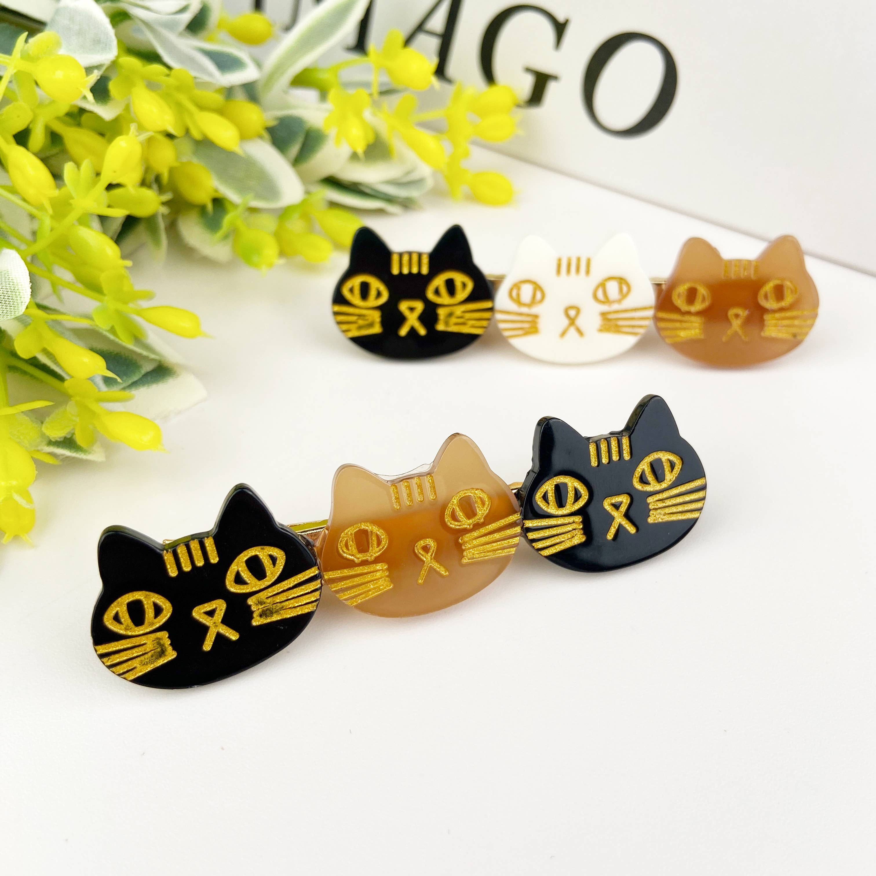 Cute cat duckbill clip