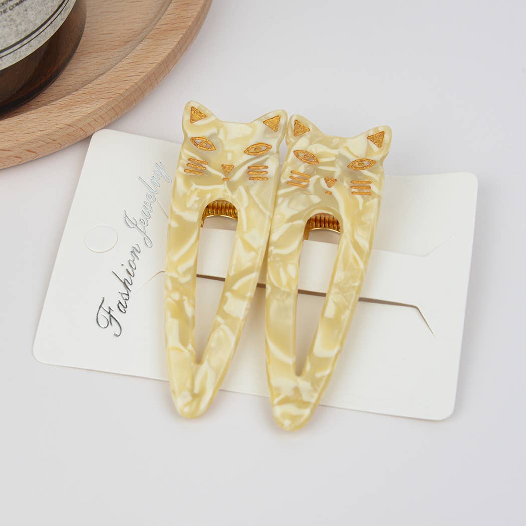 Cat Hair Clips, Set Of 2