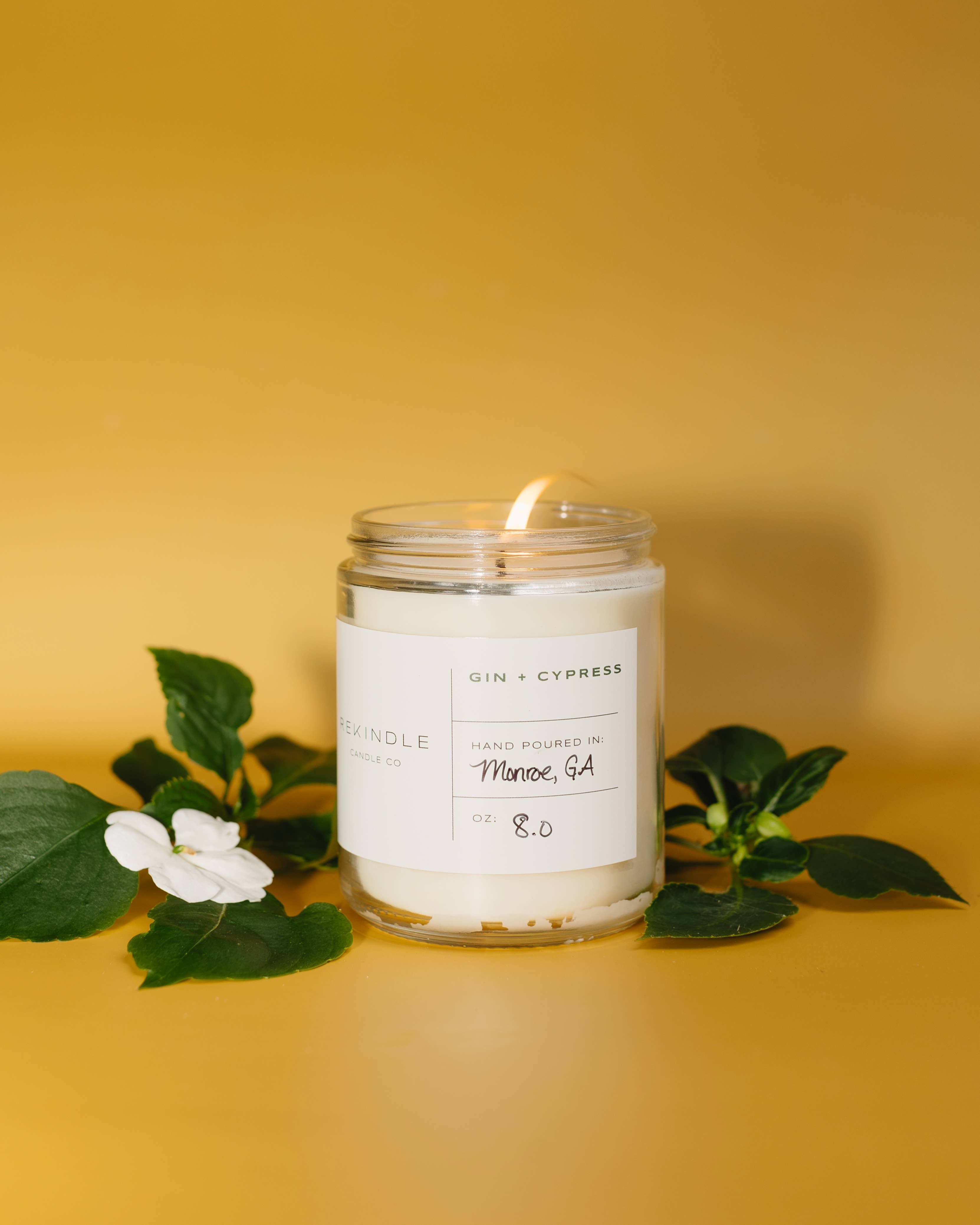 Gin + Cypress Cotton Wick Soy Candle