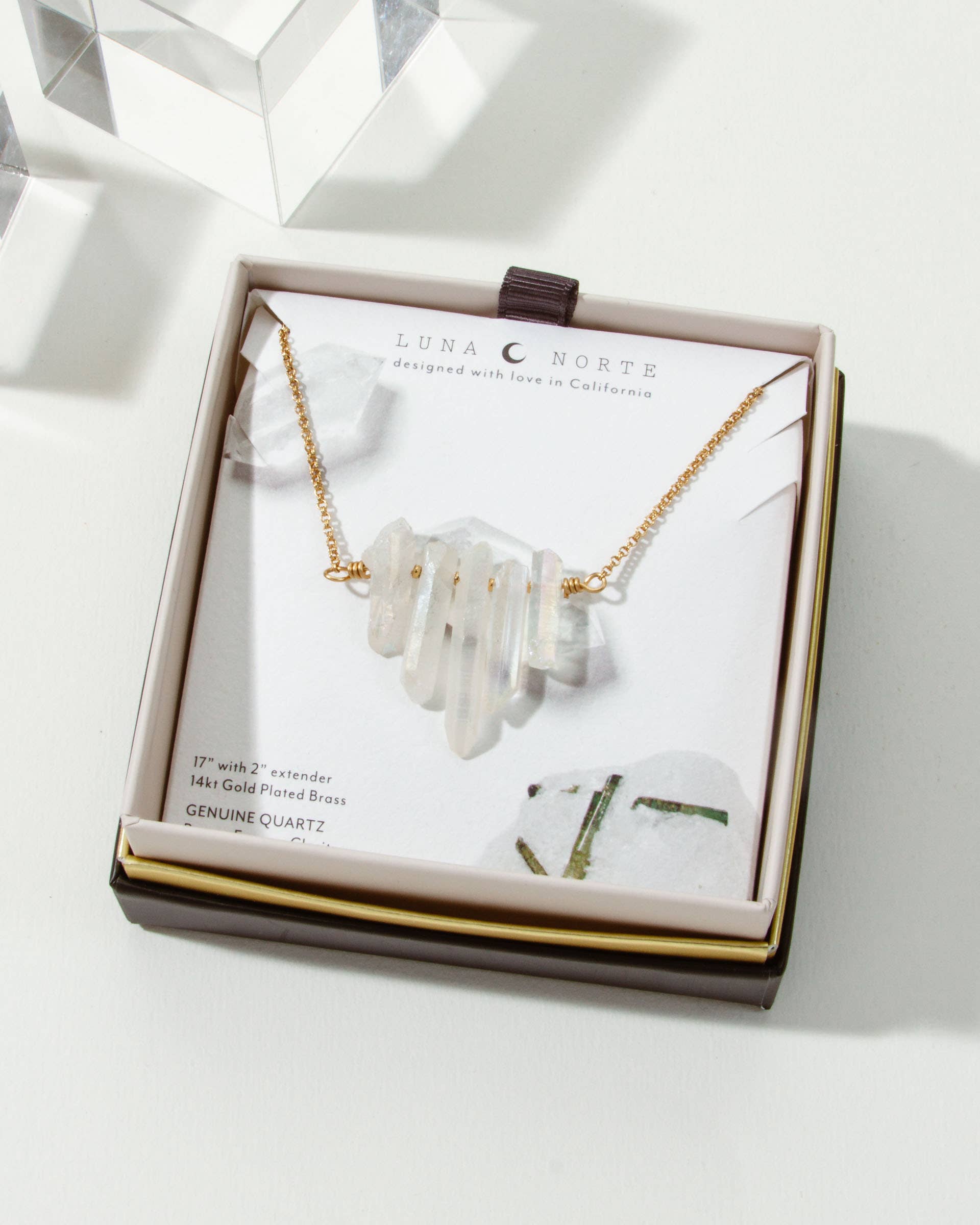 Super Nova Necklace - Mystic Clear AB Quartz