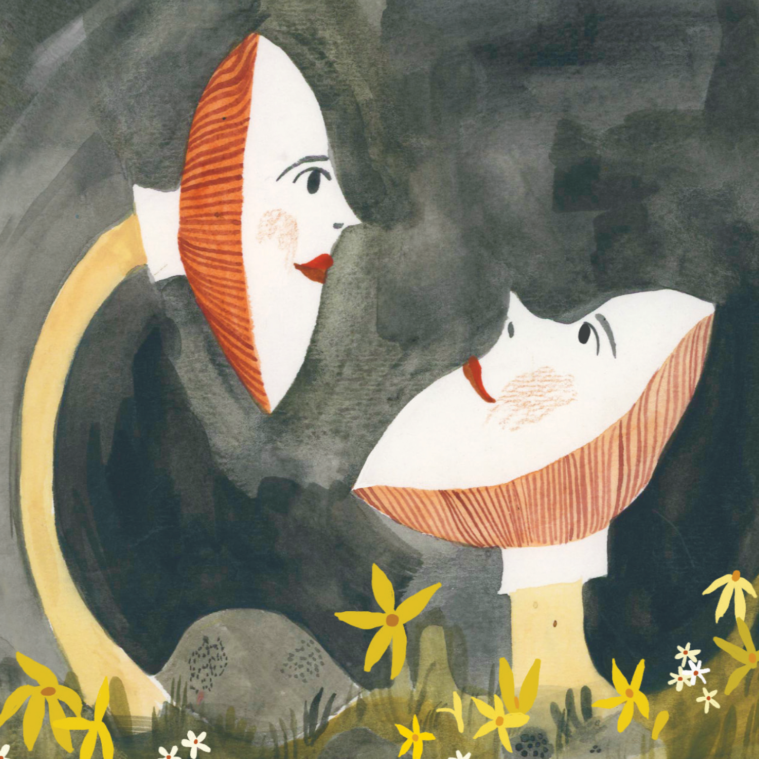 I Love You Mushroom Friends Greeting Card