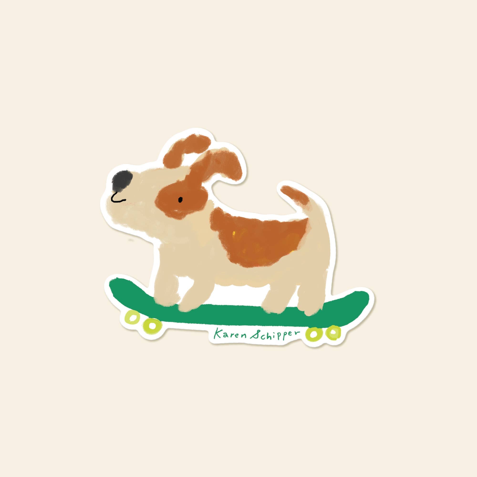 Skateboard Dog Sticker