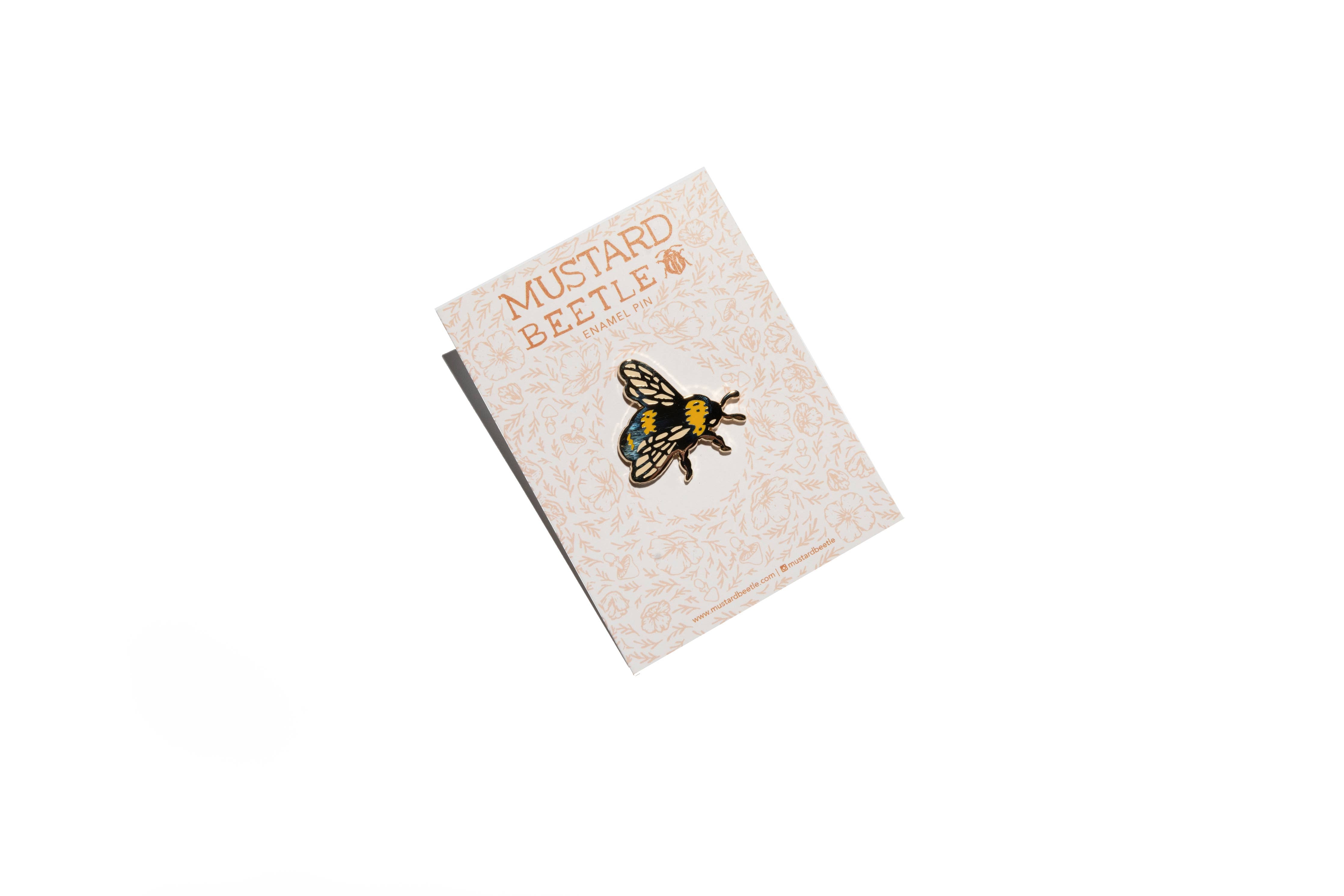 Bumble Bee Enamel Pin 1.25”