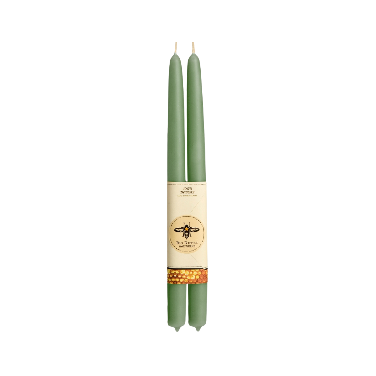 100% Pure Beeswax Taper Candles