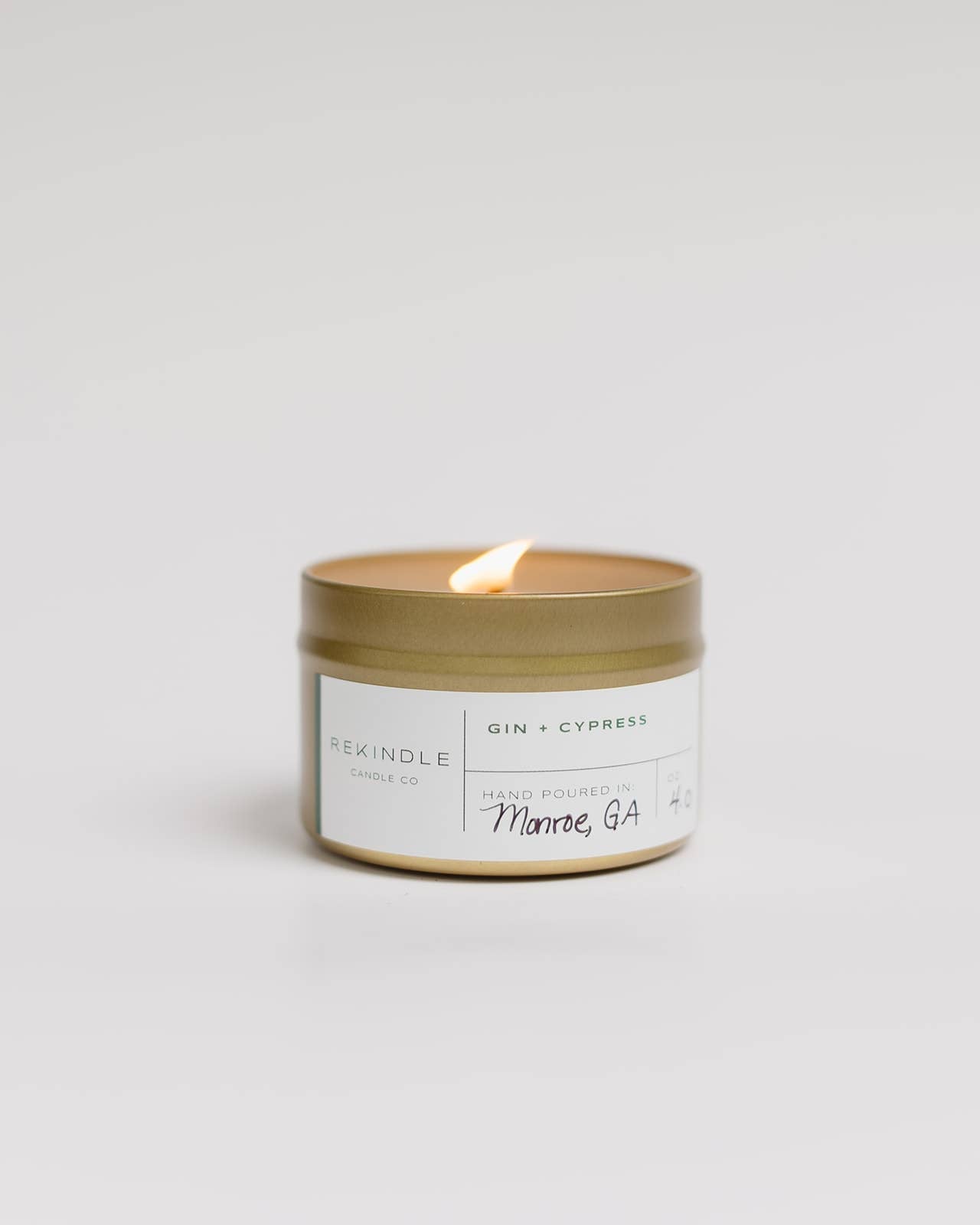 Gin + Cypress Cotton Wick Soy Candle