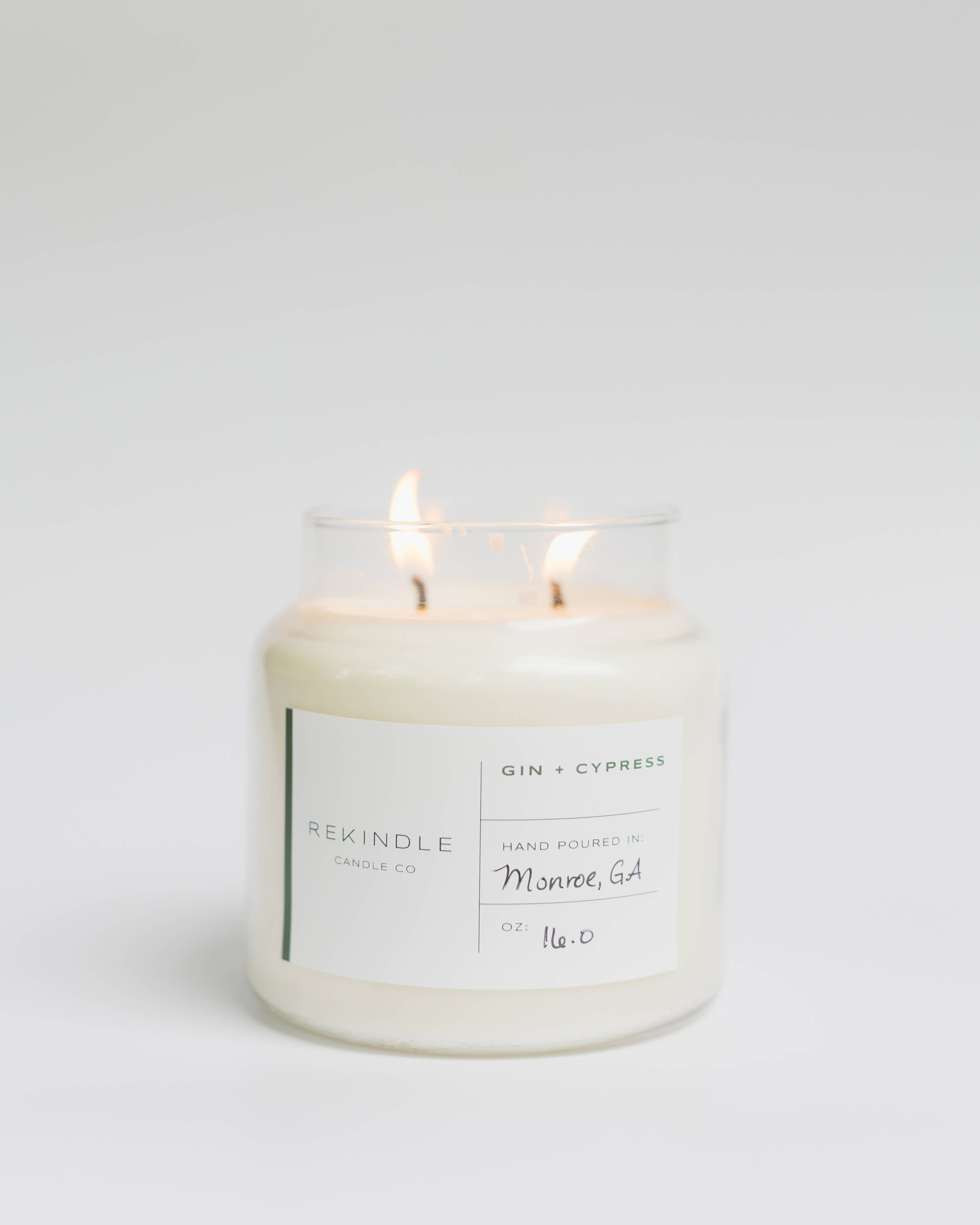 Gin + Cypress Cotton Wick Soy Candle