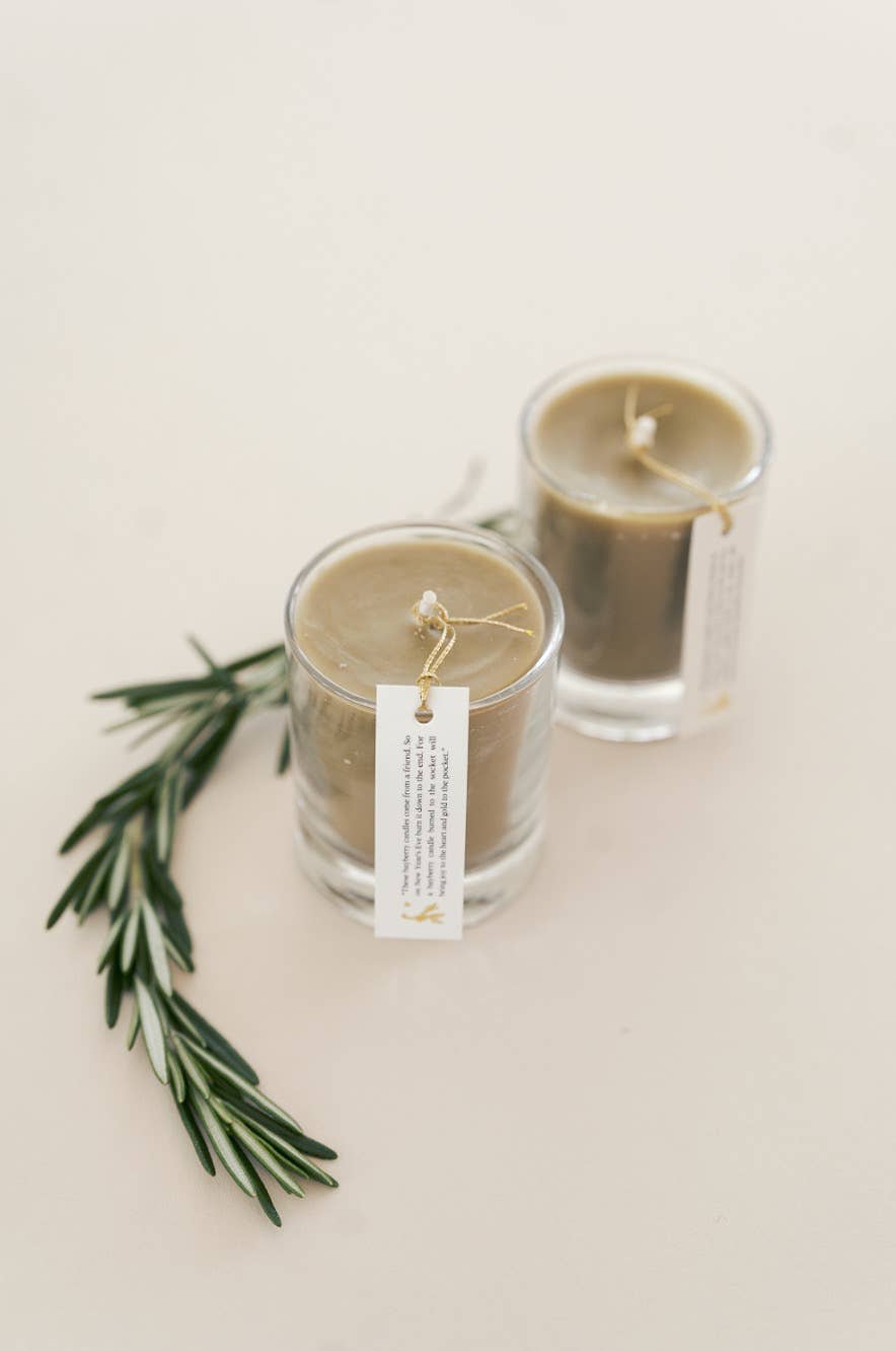 Hand-poured Bayberry Votive Candles