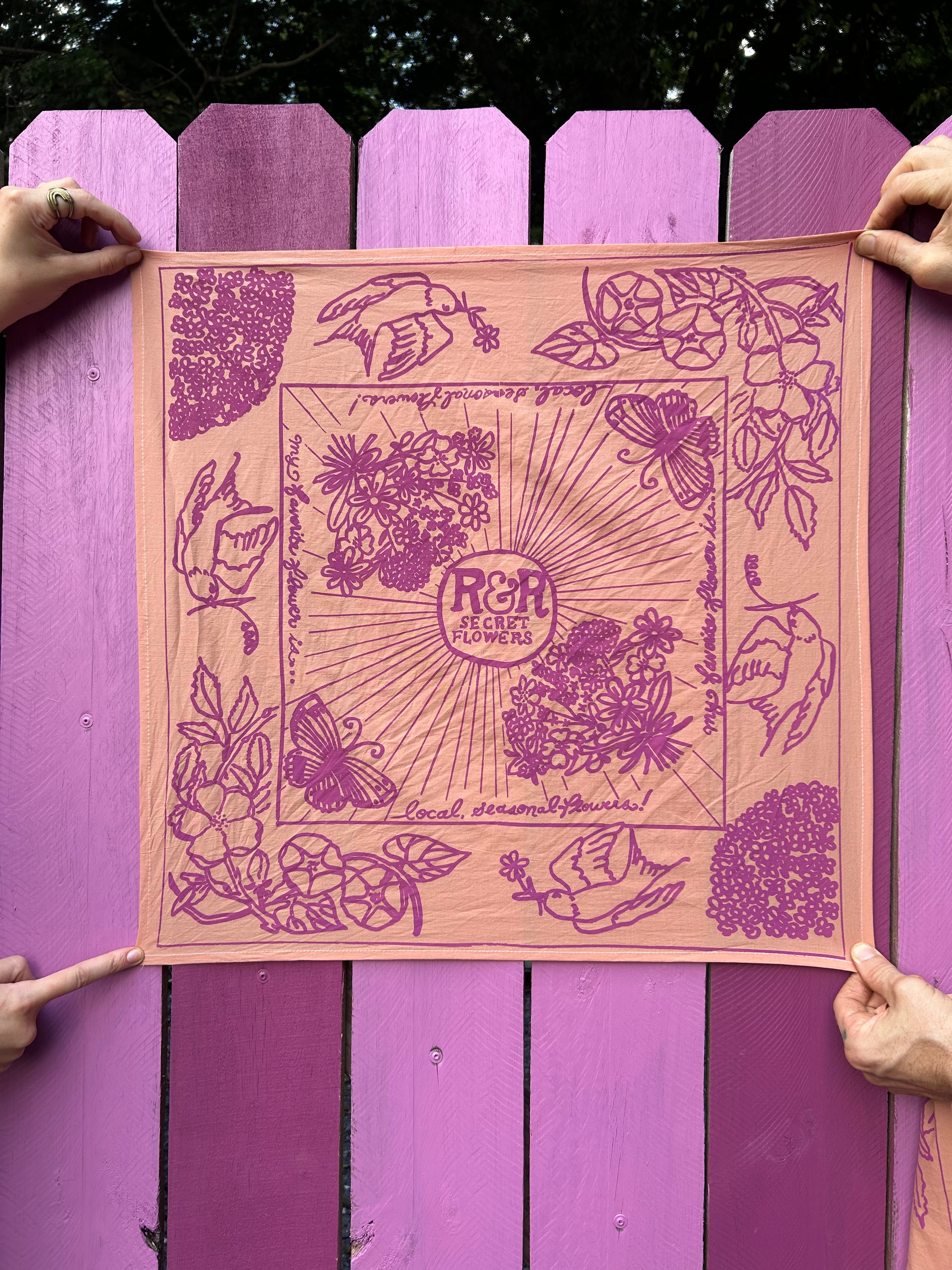 R&R Secret Flowers Bandana
