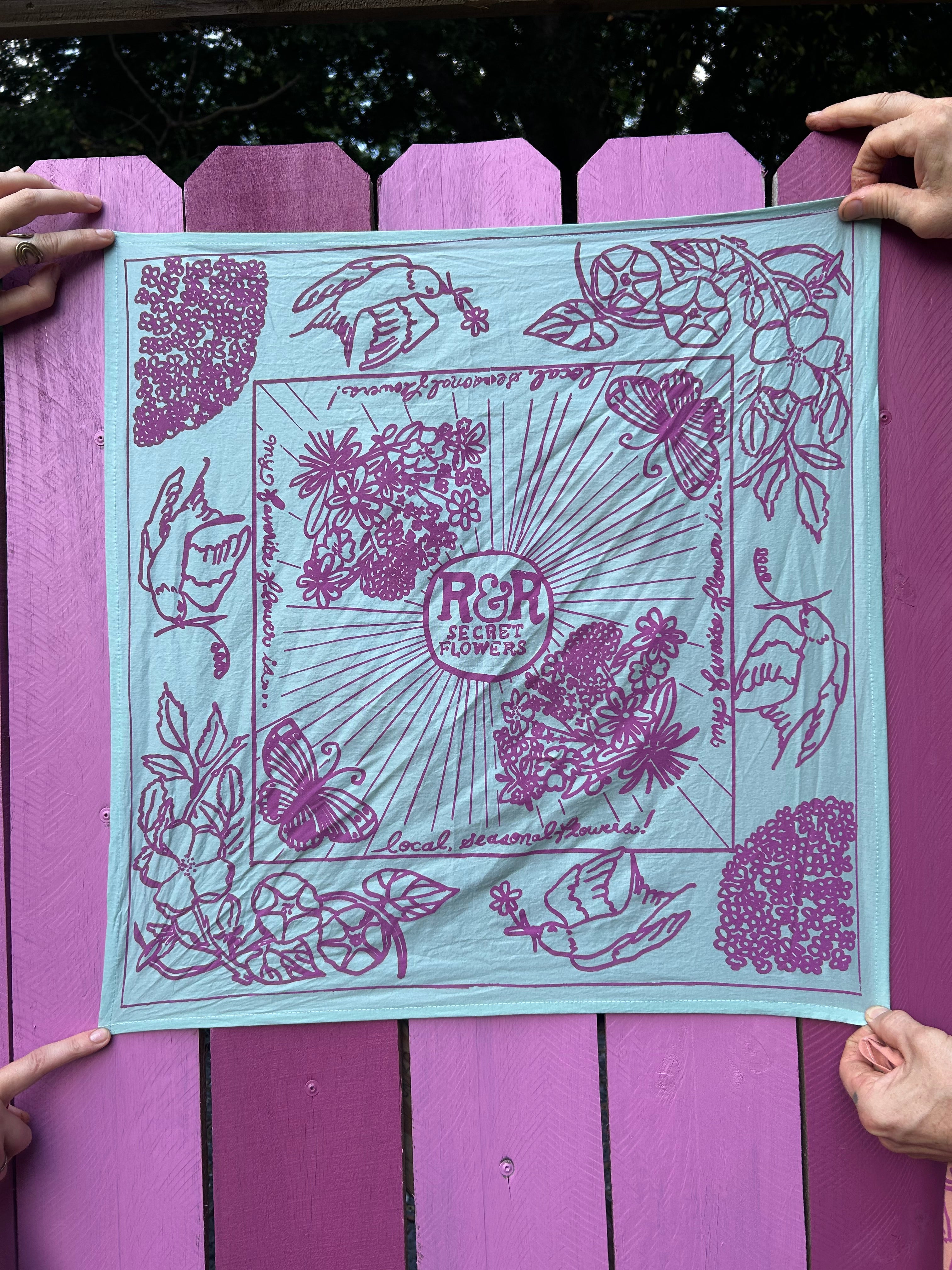 R&R Secret Flowers Bandana