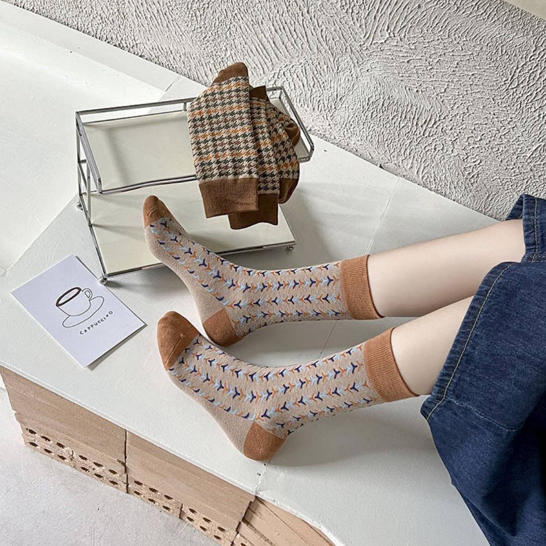 Rufia - Vintage Pattern Women's Socks