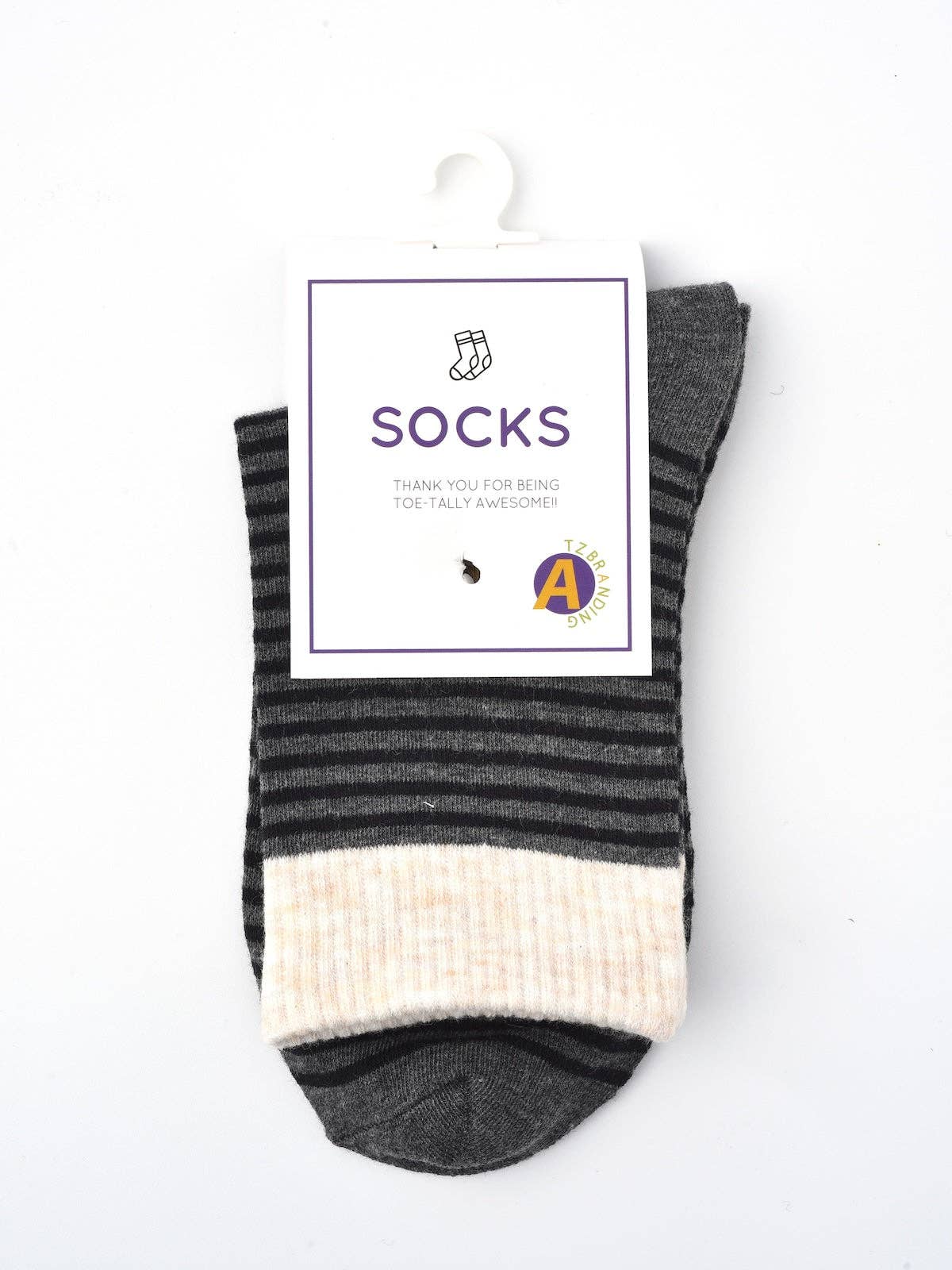 Rufia - Vibrant Striped Mid-Calf Socks