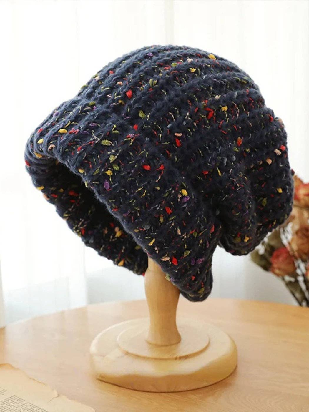 Haila - Knitted Splash Beanie Hat